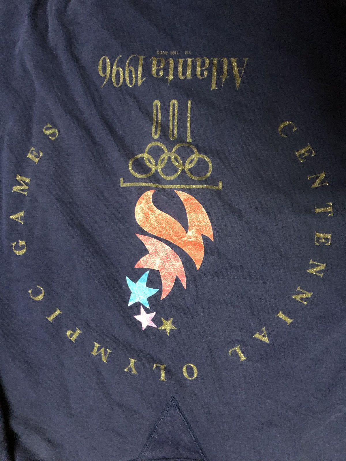 Champion × Vintage Xl blue Vintage 90s Atlanta Olympics Star 1996 Crewneck Size US XL / EU 56 / 4 - 2 Thumbnail