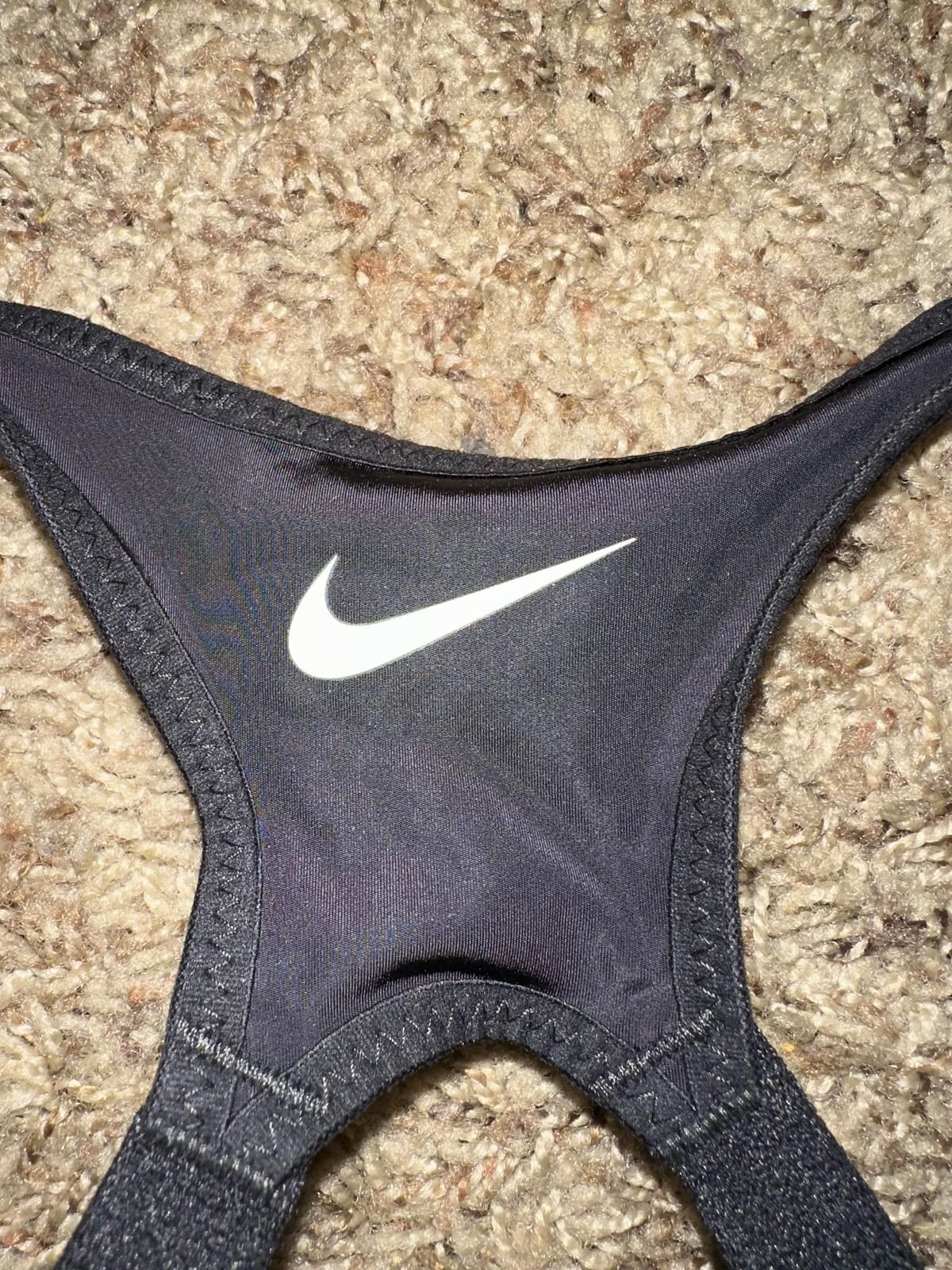 Nike Nike Sportswear Alpha Black/White Women's Sports Bra Size ONE SIZE - 5 Thumbnail