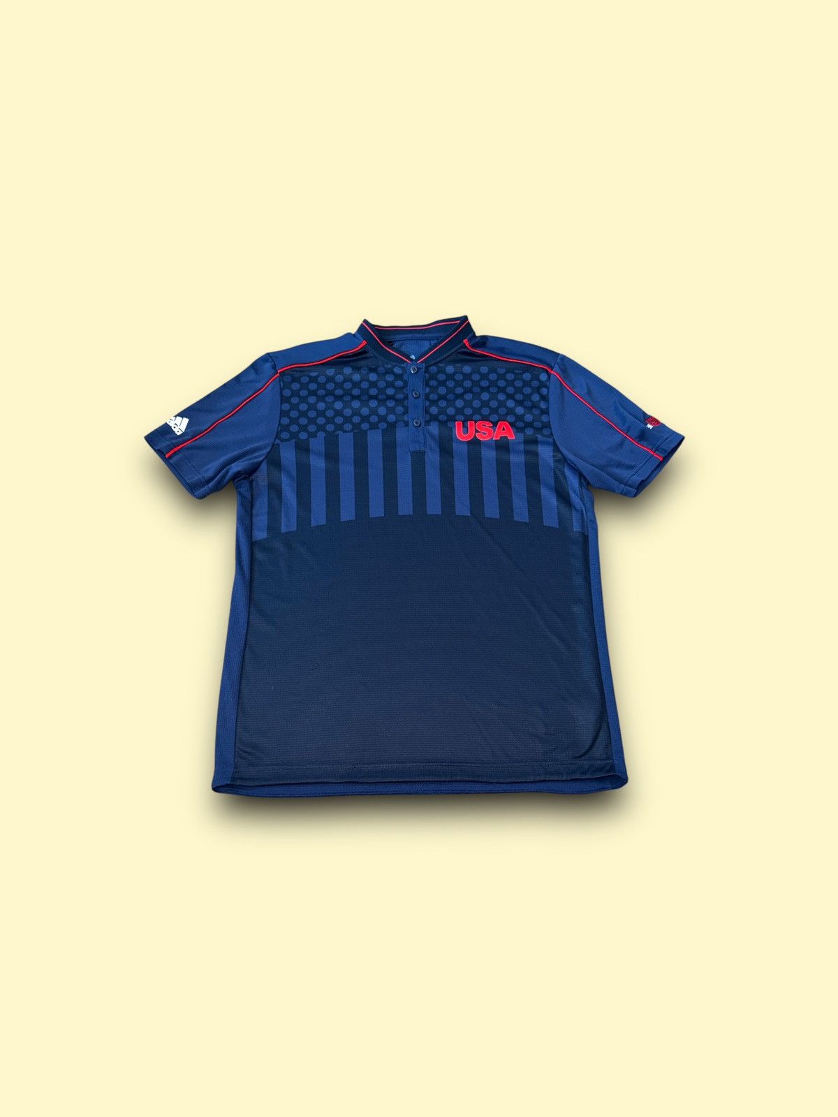 Adidas Adidas Aeroready Team USA Olympics Golf Polo Shirt Navy Blue Size US M / EU 48-50 / 2 - 1 Thumbnail