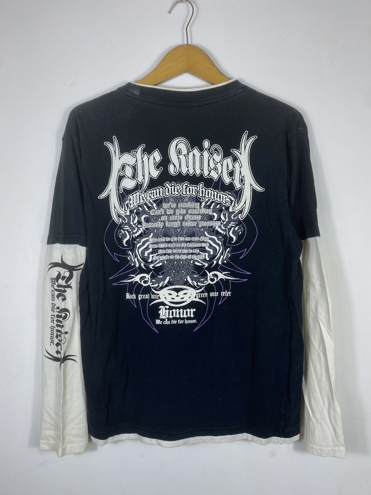 14th Addiction Japanese Beaumere Double Layer Poem Longsleeve Style Size US L / EU 52-54 / 3 - 1 Thumbnail