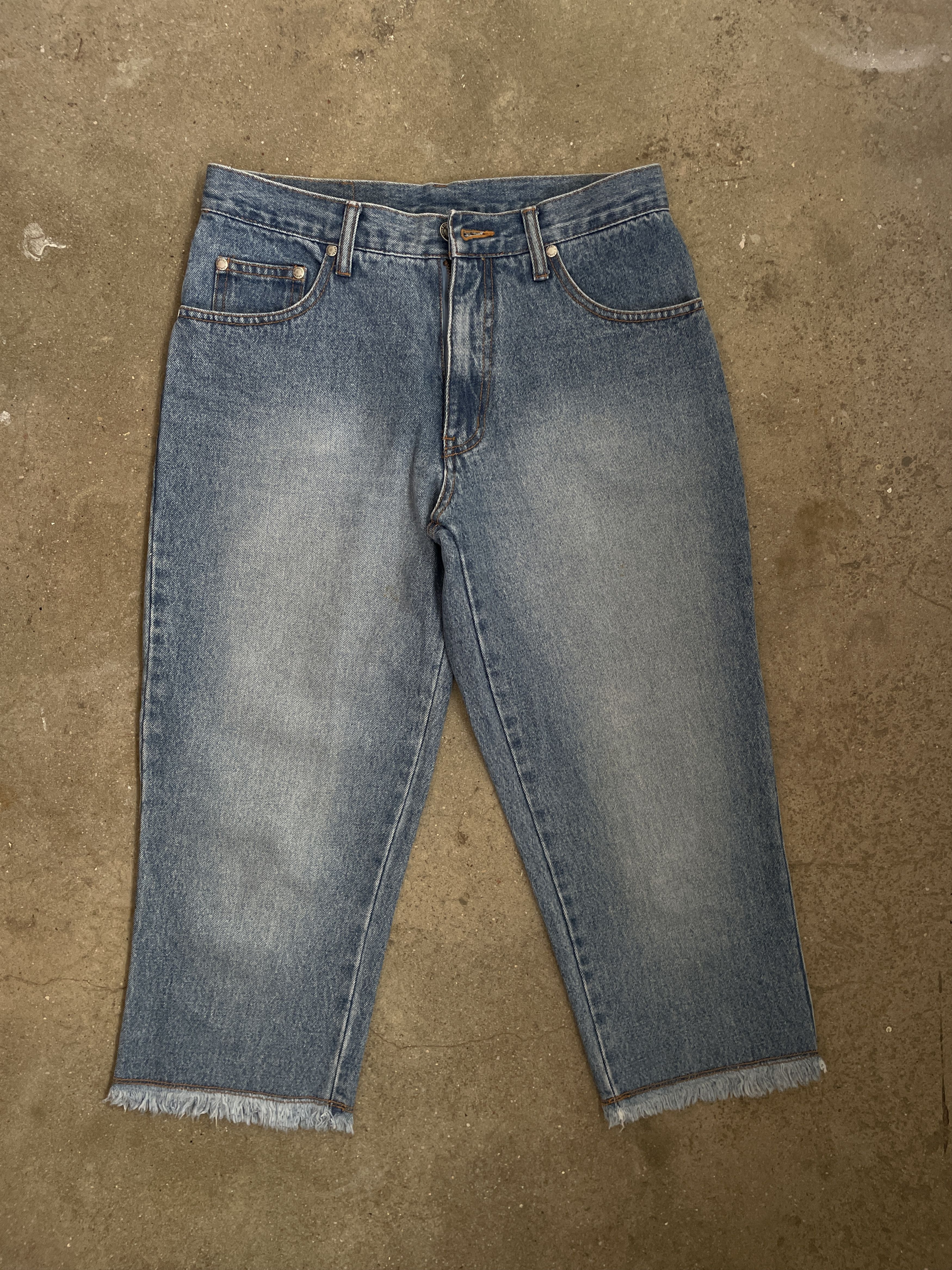 Fiorucci Fiorucci 3/4 Capri Jeans Size 32" / US 10 / IT 46 - 1 Thumbnail