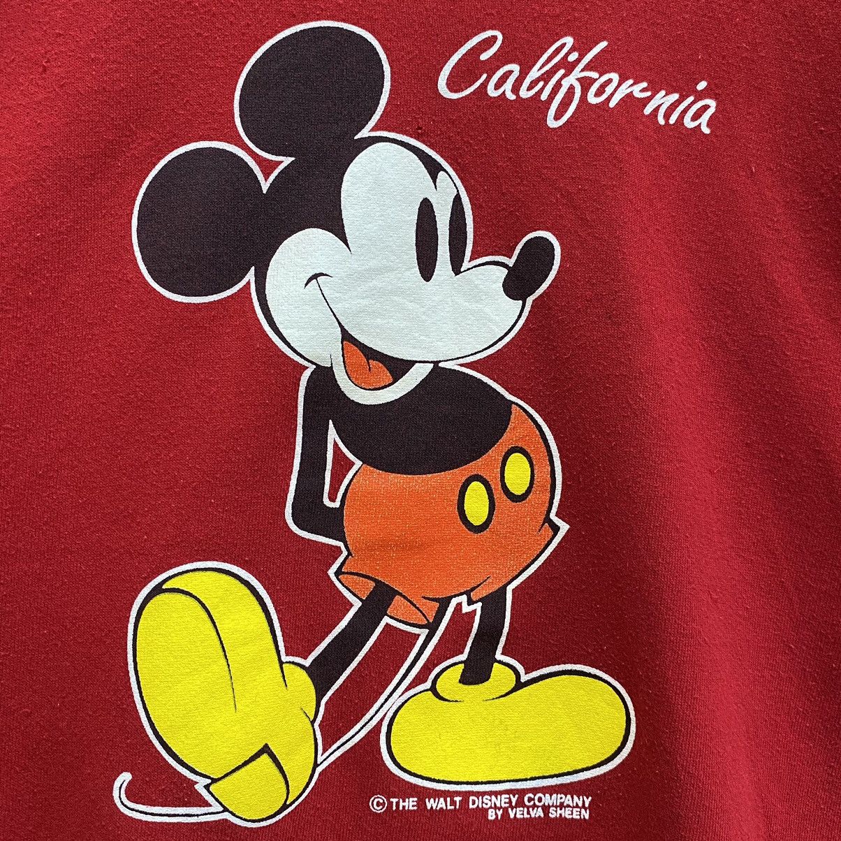 Mickey Mouse Vintage 80s Mickey Mouse Sweatshirt Velva Sheen Made in USA Size US L / EU 52-54 / 3 - 7 Thumbnail