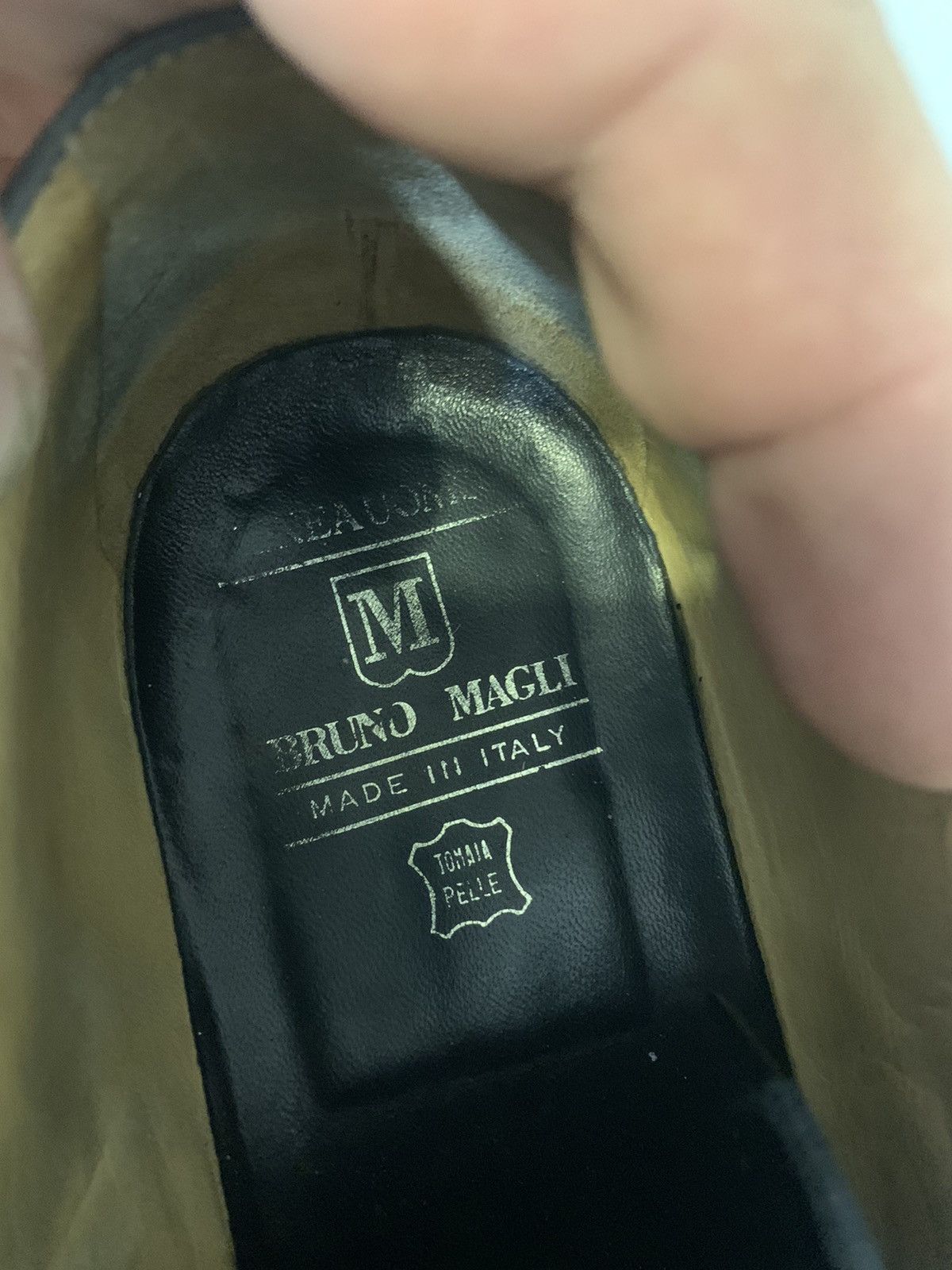 Bruno Magli × Genuine Leather Bruno Magli Men’s Black Leather Classic Oxford Shoes US9 Size US 9 / EU 42 - 10 Thumbnail