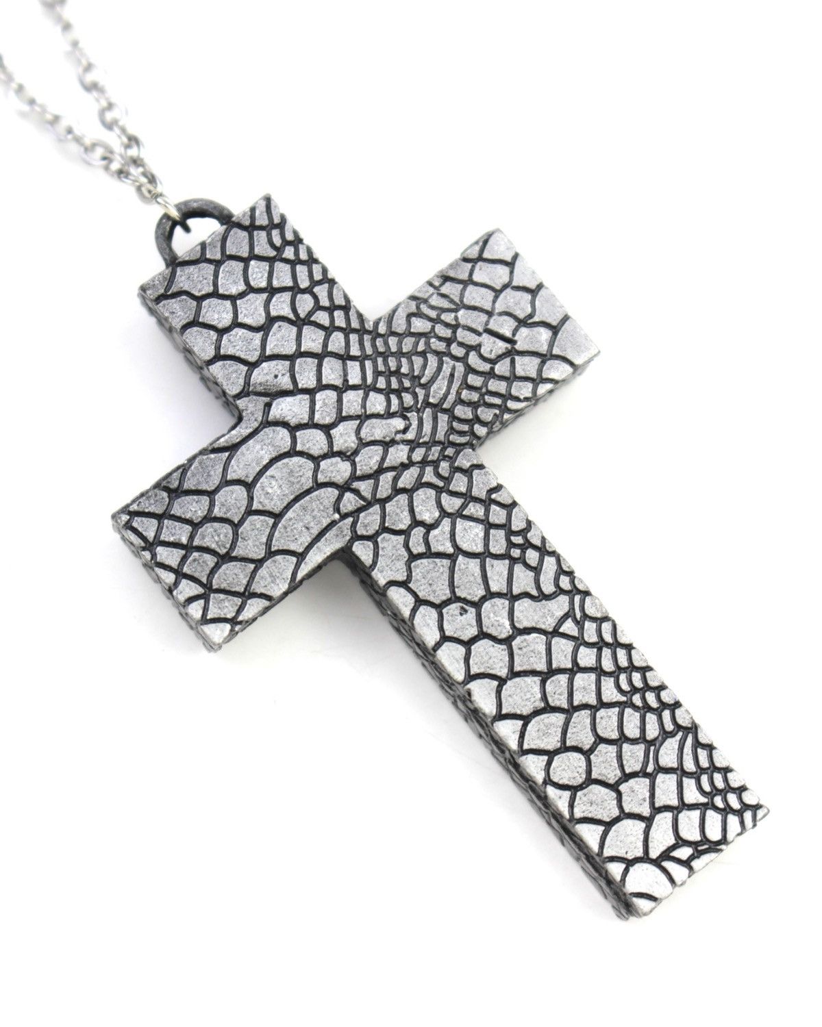 Vintage 2000S JAPANESE MADE LOCKED CROSS GOTHIC REVIVAL NECKLACE Size ONE SIZE - 6 Thumbnail