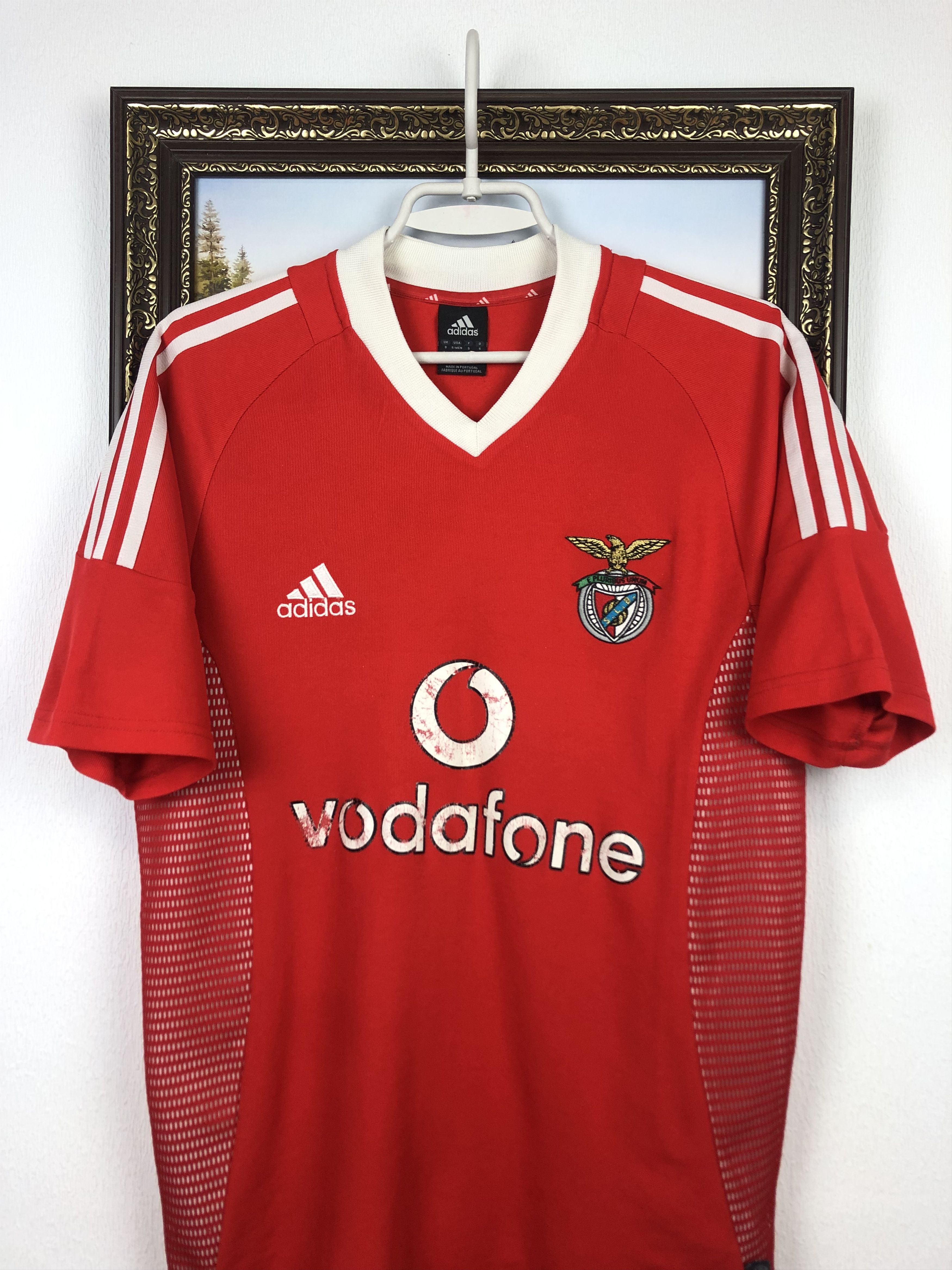 Adidas Benfica Home football shirt 2002 Soccer Adidas Jersey Size US S / EU 44-46 / 1 - 2 Thumbnail