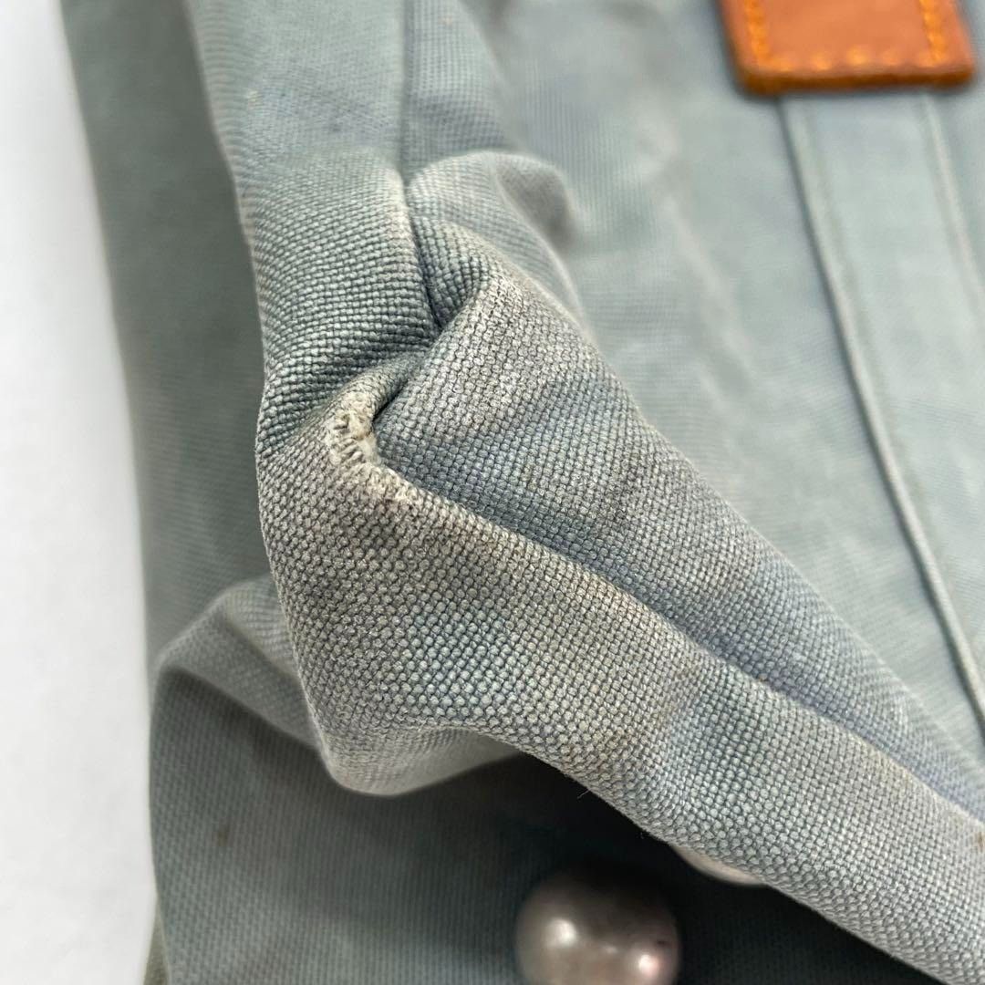 Ichizawa Shinzaburo Hanpu Shinzaburo Ichizawa Canvas Tote Bag Blue Gray Size ONE SIZE - 10 Thumbnail