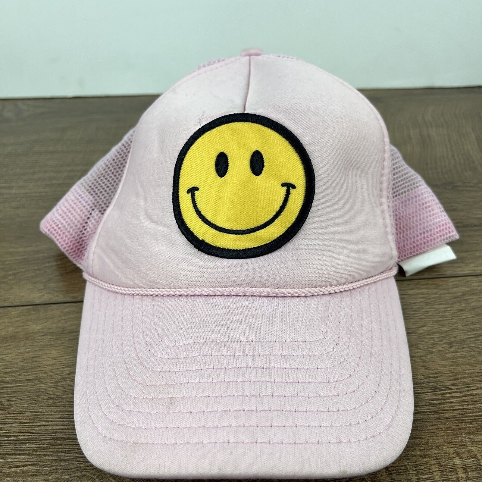 Other Smiley Face Snapback Hat Smile Hat Pink Hat Adjustable Adult Size ONE SIZE - 6 Thumbnail