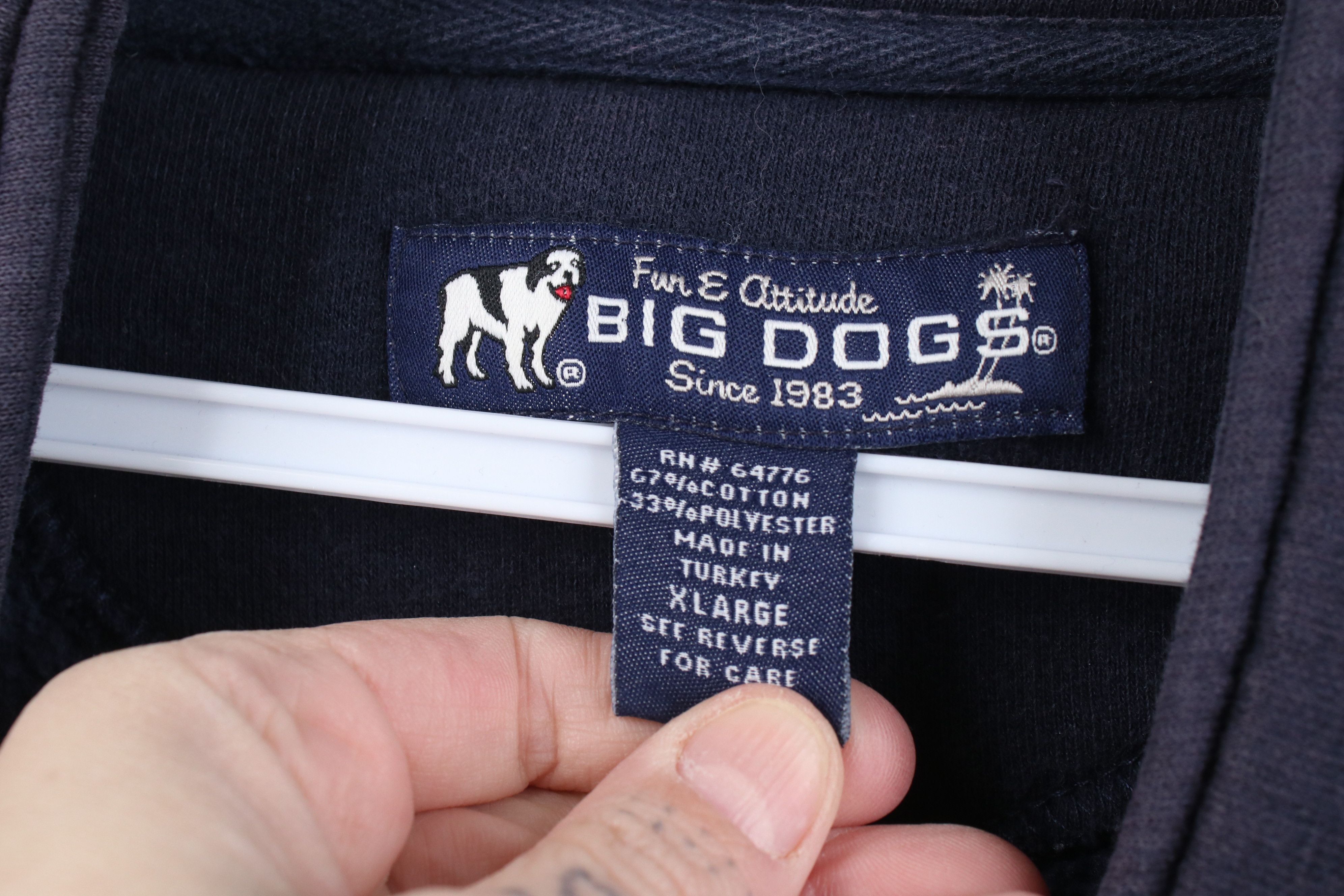 Big Dogs Vintage 90s Y2K Big Dogs Thick 1/4 Zip Pullover Sweatshirt Size US XL / EU 56 / 4 - 6 Thumbnail