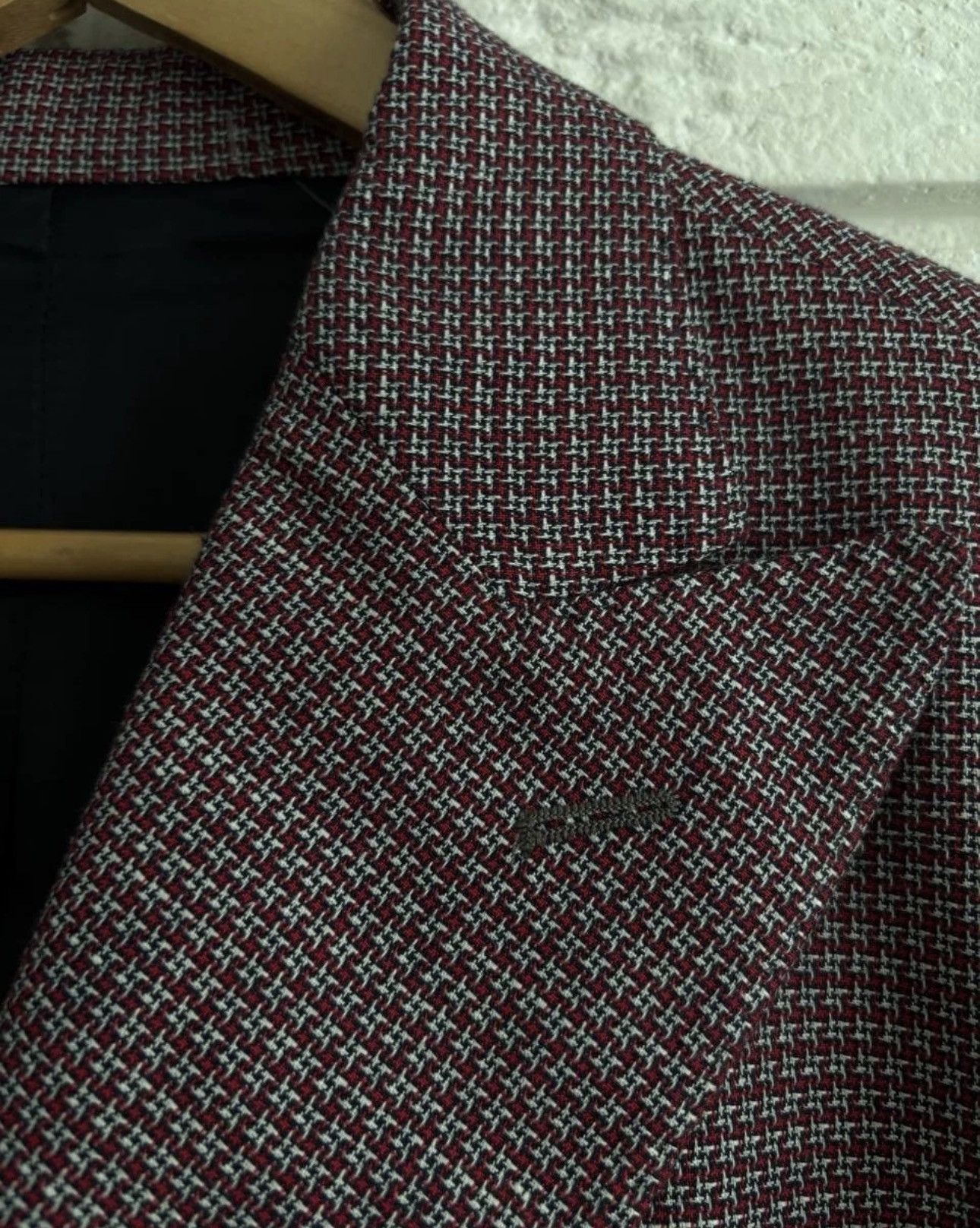 Luigi Borrelli Luigi Borrelli Napoli Blazer Double-Breasted Linen Cotton Size 54L - 6 Thumbnail