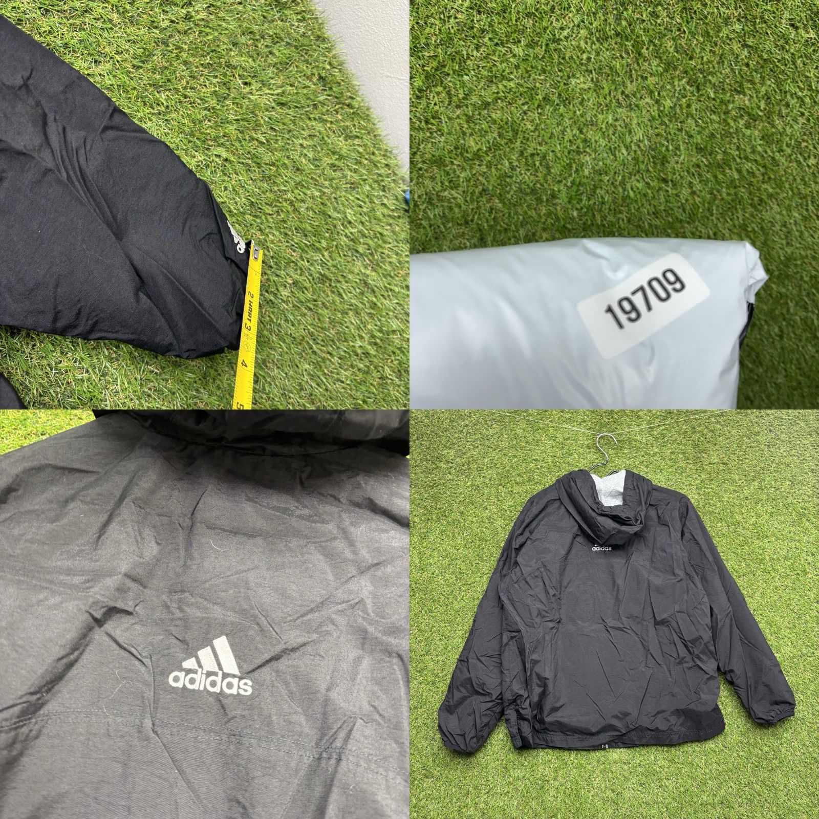 Adidas Vintage Adidas Track Jacket Mens Large Fleece Lined Three Stripes Windbreaker Size US L / EU 52-54 / 3 - 8 Thumbnail