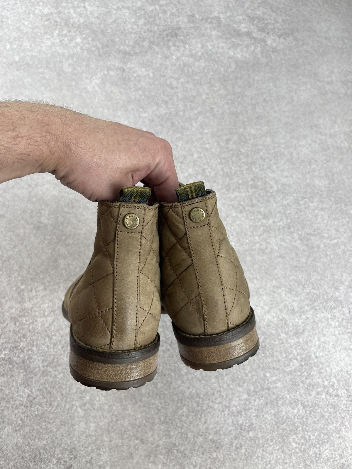 Barbour Barbour Abigail Quilt Chelsea Mid Ankle Leather Boots Size US 6.5 / IT 36.5 - 8 Thumbnail