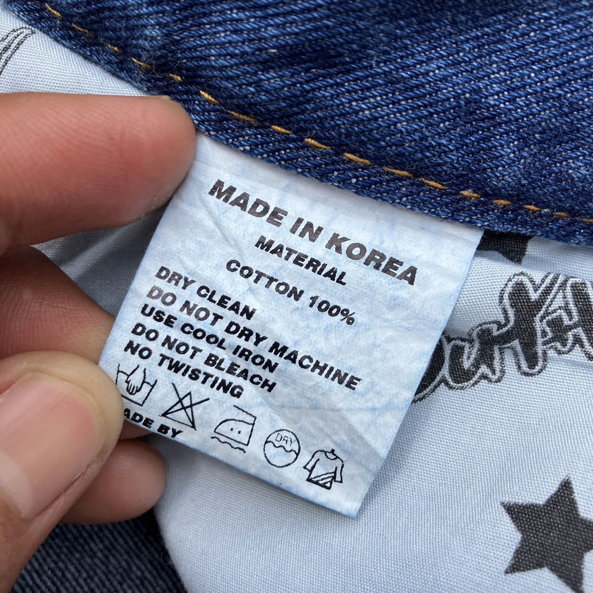 Designer YOUTH BATH WIDE WRESTLER WASH DENIM Size US 35 - 6 Thumbnail