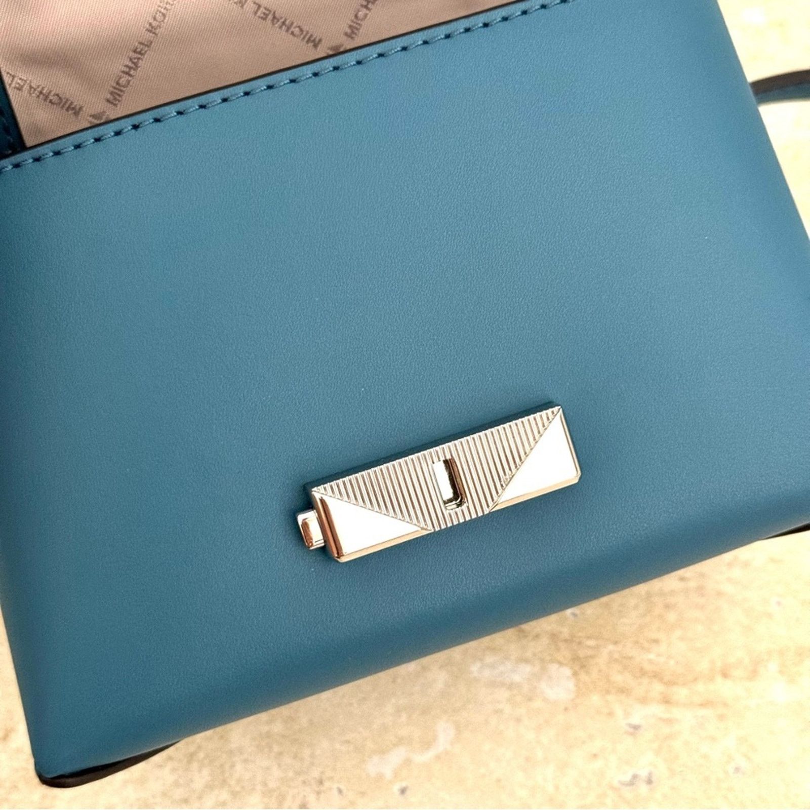 Michael Kors NWT! MICHAEL KORS Cece Teal Handbag, Small, MSRP.$448 Size ONE SIZE - 13 Thumbnail