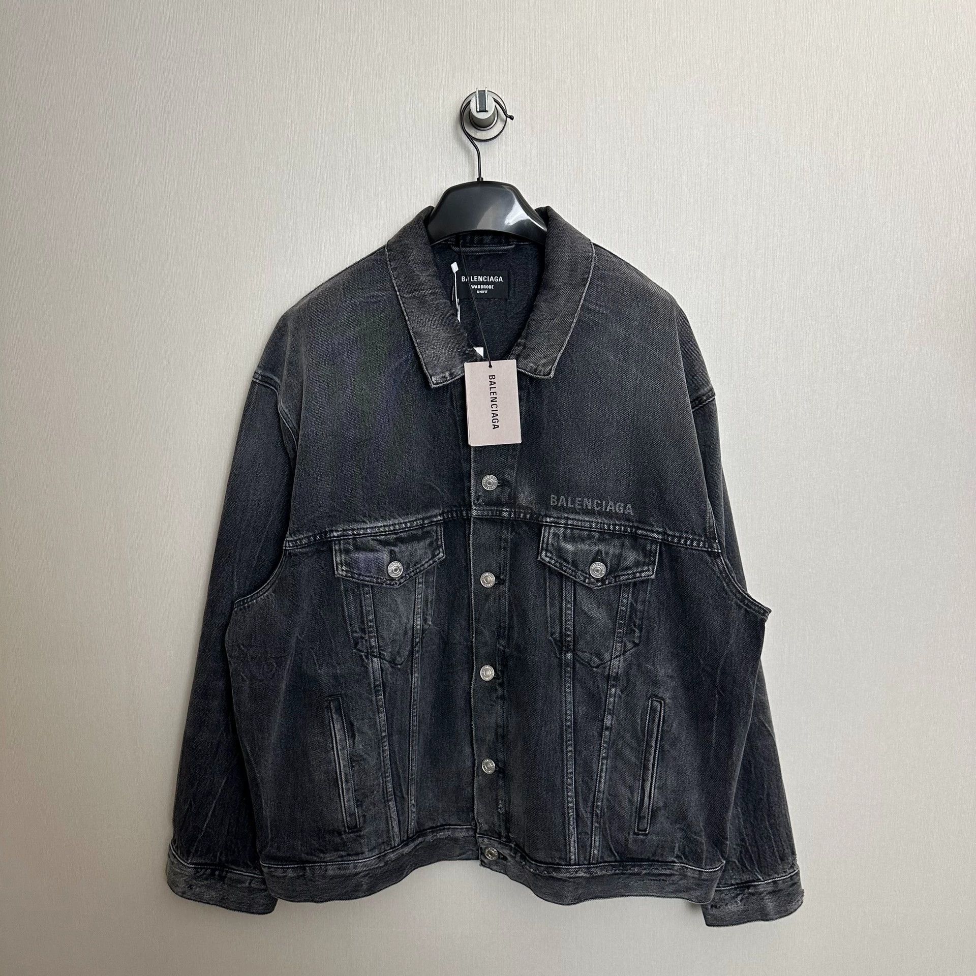 Balenciaga Smiley Denim Jacket in Excellent Condition