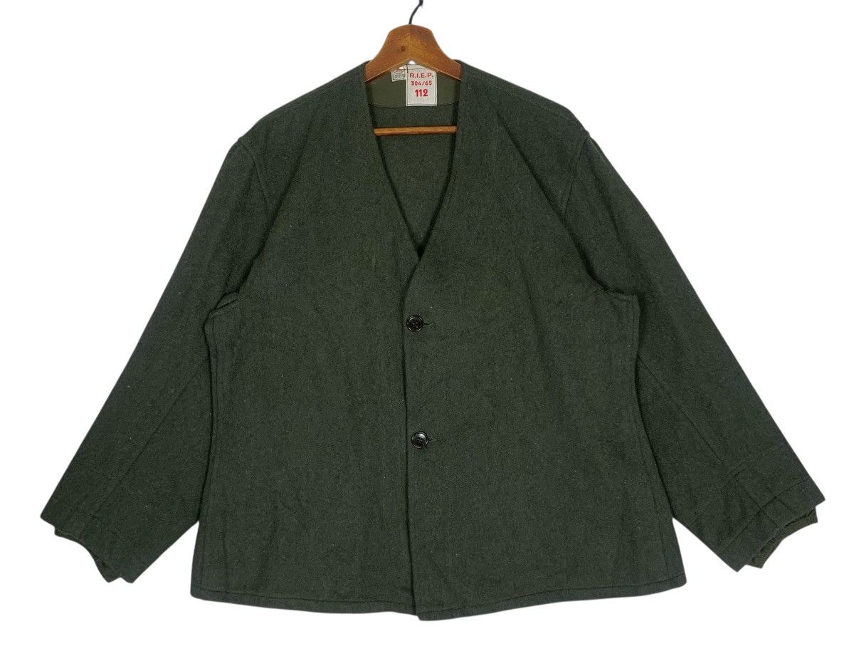 Vintage Vintage French Army M35 Military Outdor Outwear Wool Jacket Size US L / EU 52-54 / 3 - 1 Thumbnail