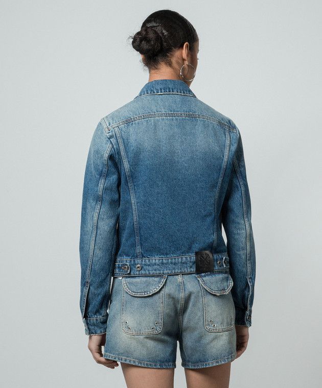 Off-White o1y1125 Denim Jacket in Blue Size M / US 6-8 / IT 42-44 - 4 Thumbnail