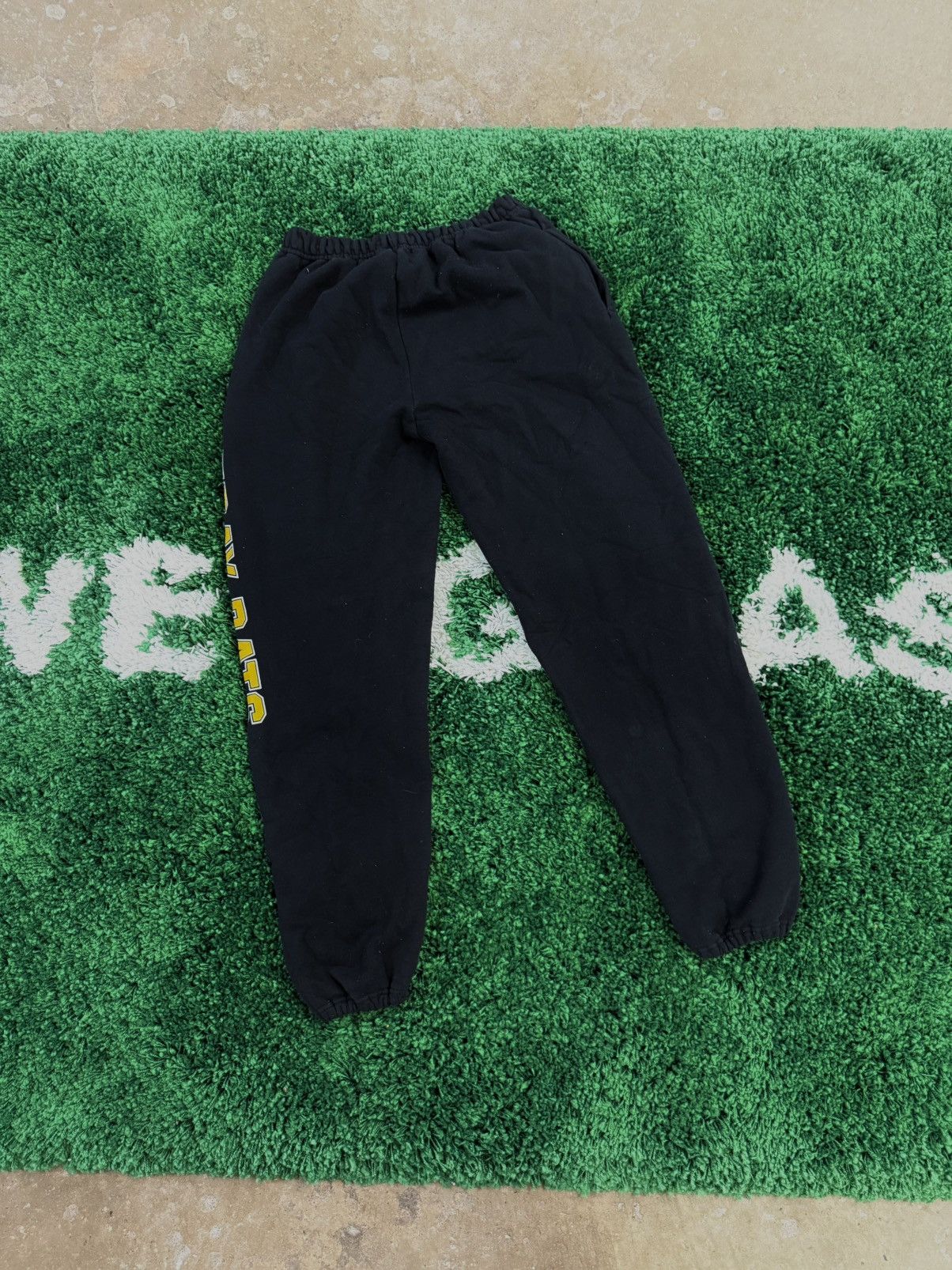 Stray Rats OG Stray Rats Black Collegiate Logo Sweatpants Medium Size US 32 / EU 48 - 3 Thumbnail
