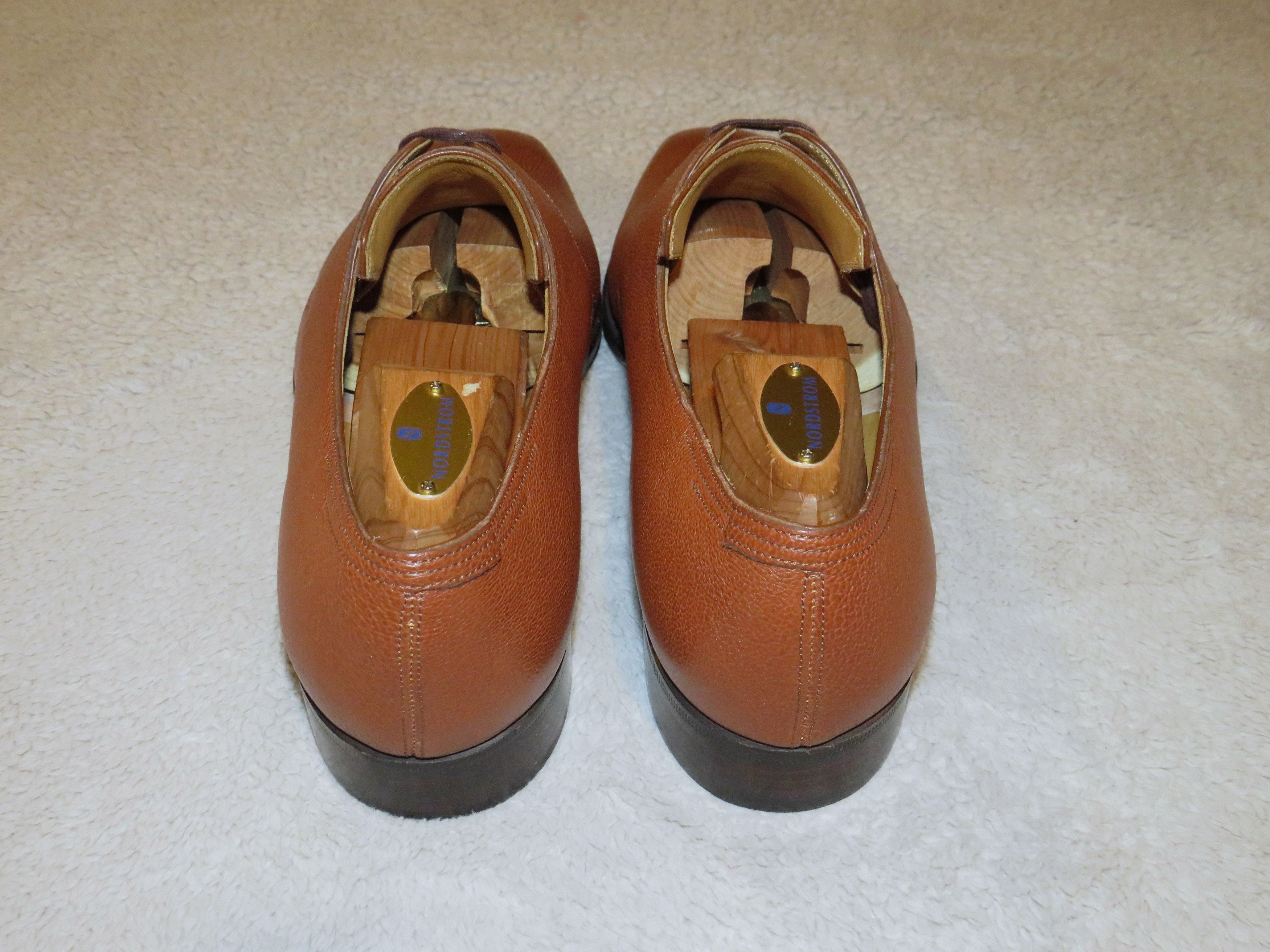 Corthay Arca Pullman Tan Pebbled Leather Two Eyelet Derby 8.5 NWOB Size US 8.5 / EU 41-42 - 7 Thumbnail