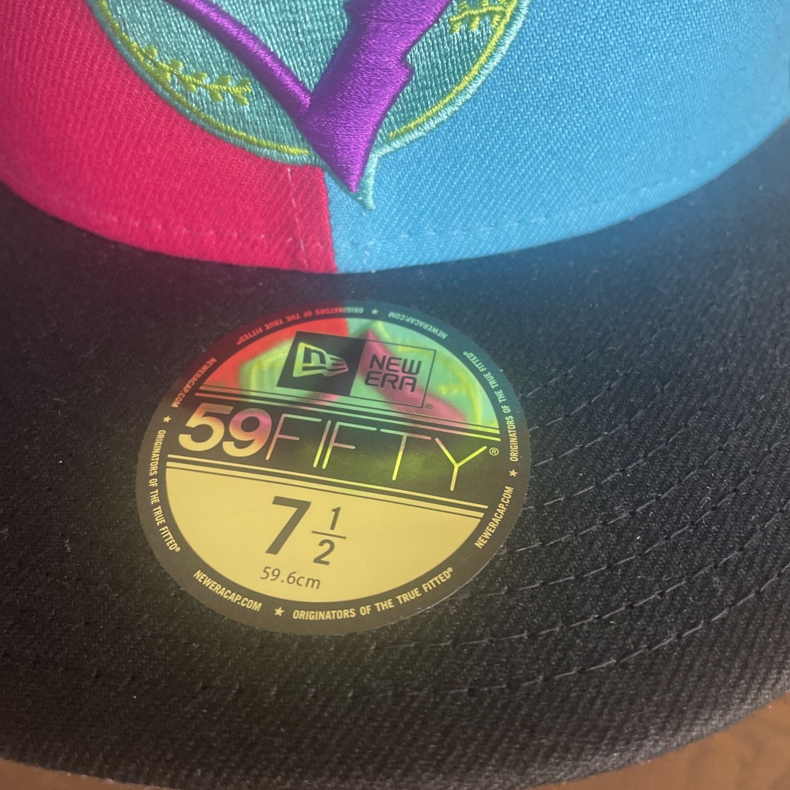 New Era NewEra Hat Club Toronto BlueJays WS Patch 5950 Fitted 7 1/2 Size ONE SIZE - 4 Thumbnail