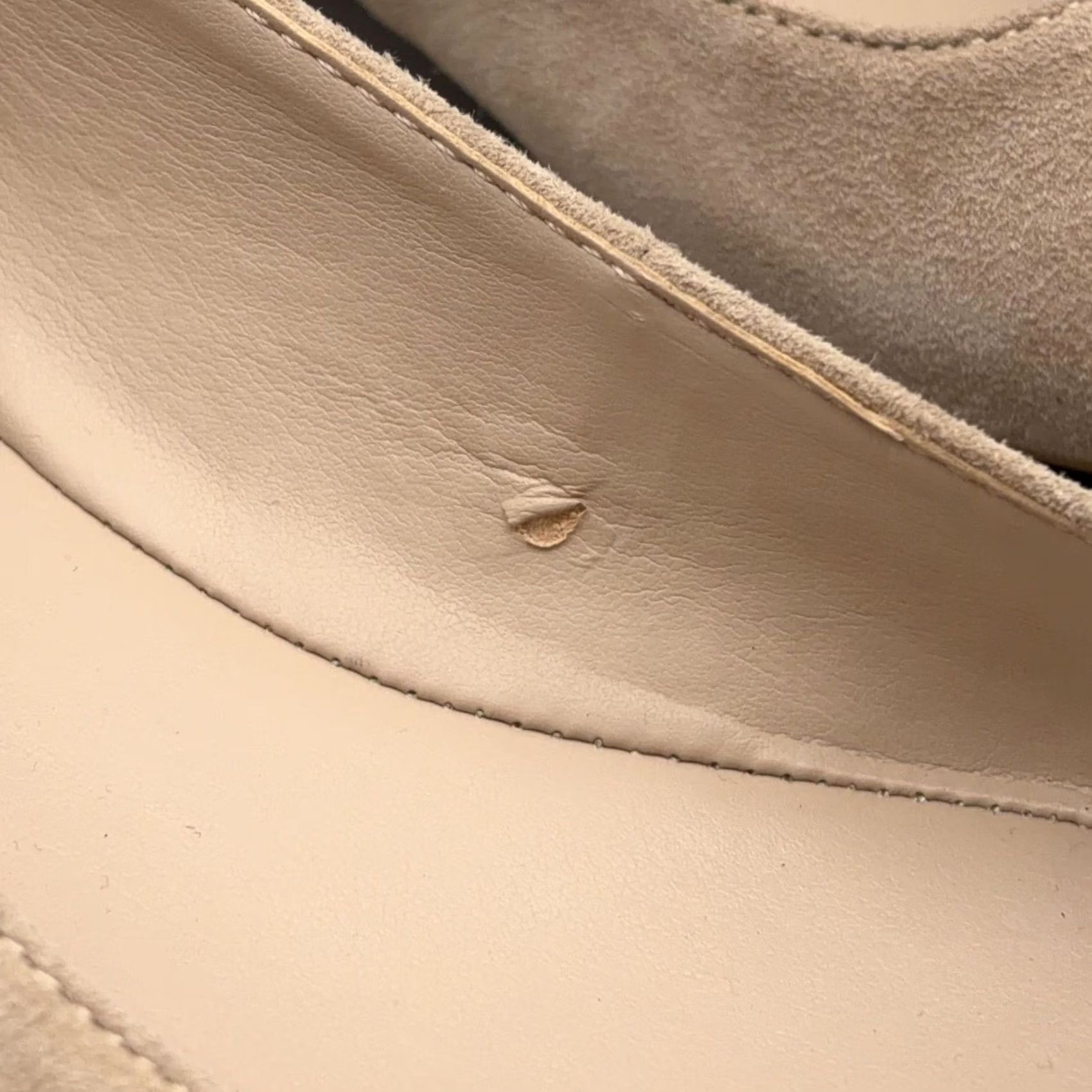 Calvin Klein Calvin Klein Flats Womens Size 7 Beige Suede Ballet Stud Heel Frederica Shoes Size US 7 / IT 37 - 2 Thumbnail
