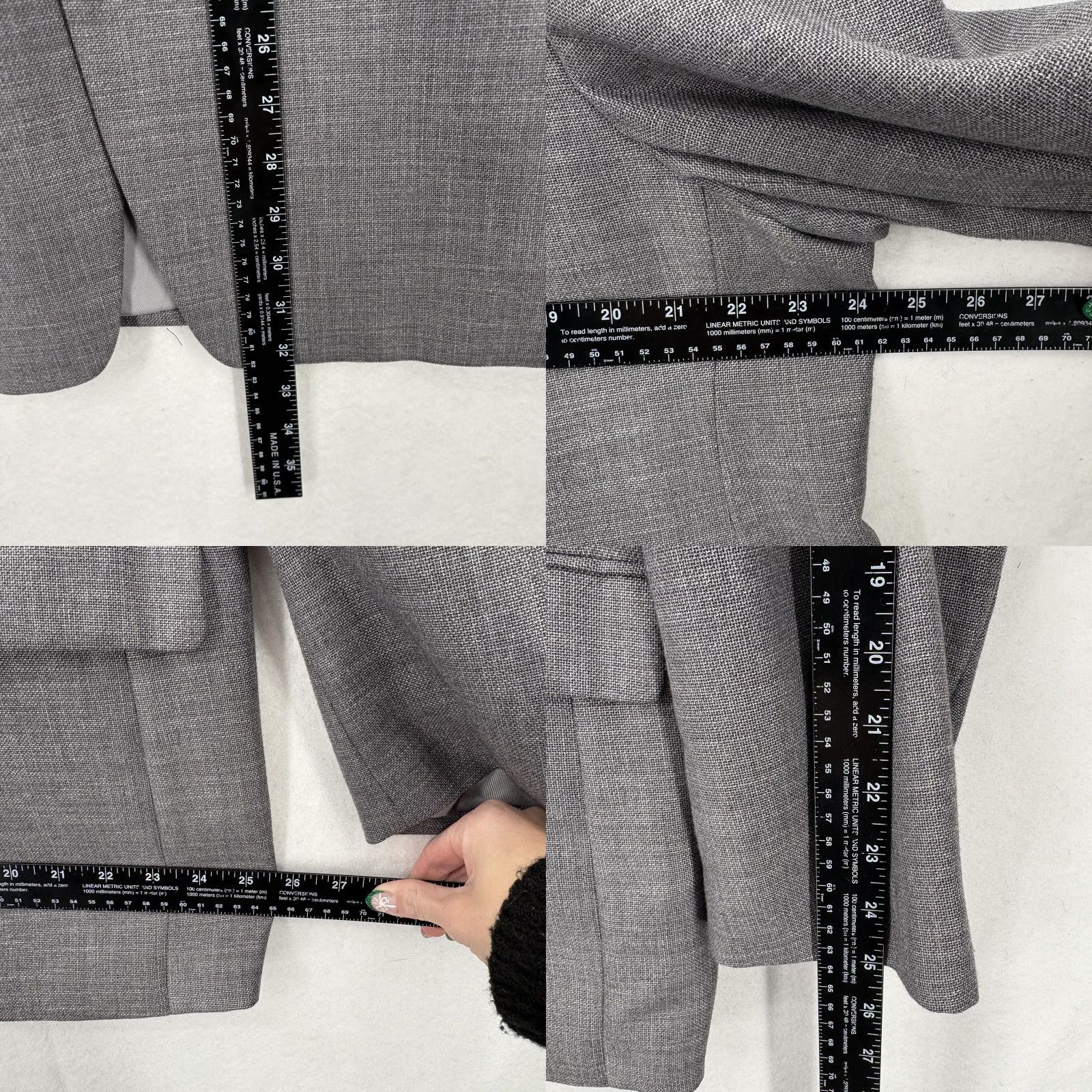 Ralph Lauren Lauren Ralph Lauren Blazer Mens 48R Gray Two Button Sport Coat Classic Size 48R - 8 Thumbnail