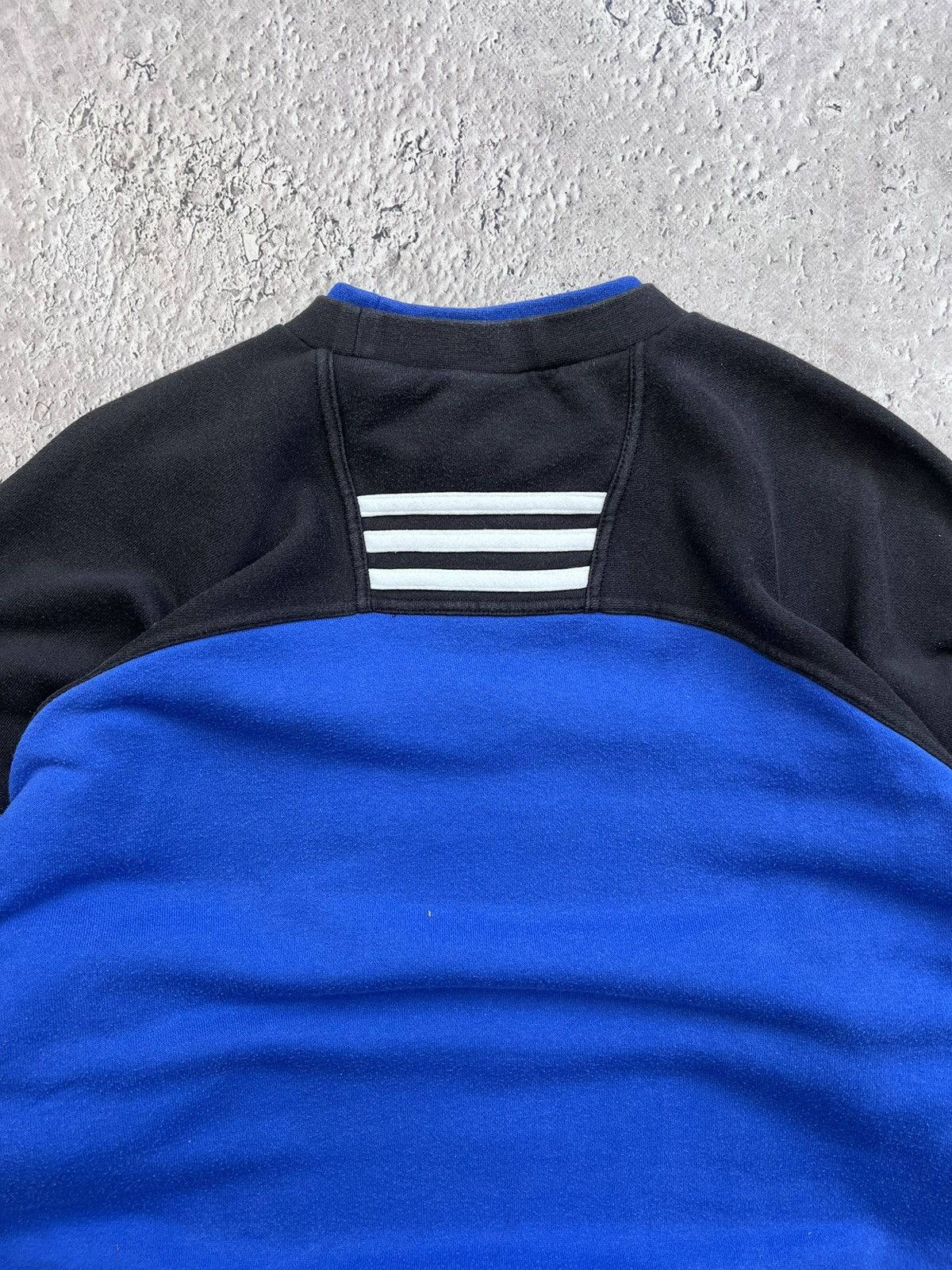 Adidas × Vintage Vintage Adidas Big Logo Streetwear Blue Oversize Sweatshirt Size US M / EU 48-50 / 2 - 10 Thumbnail