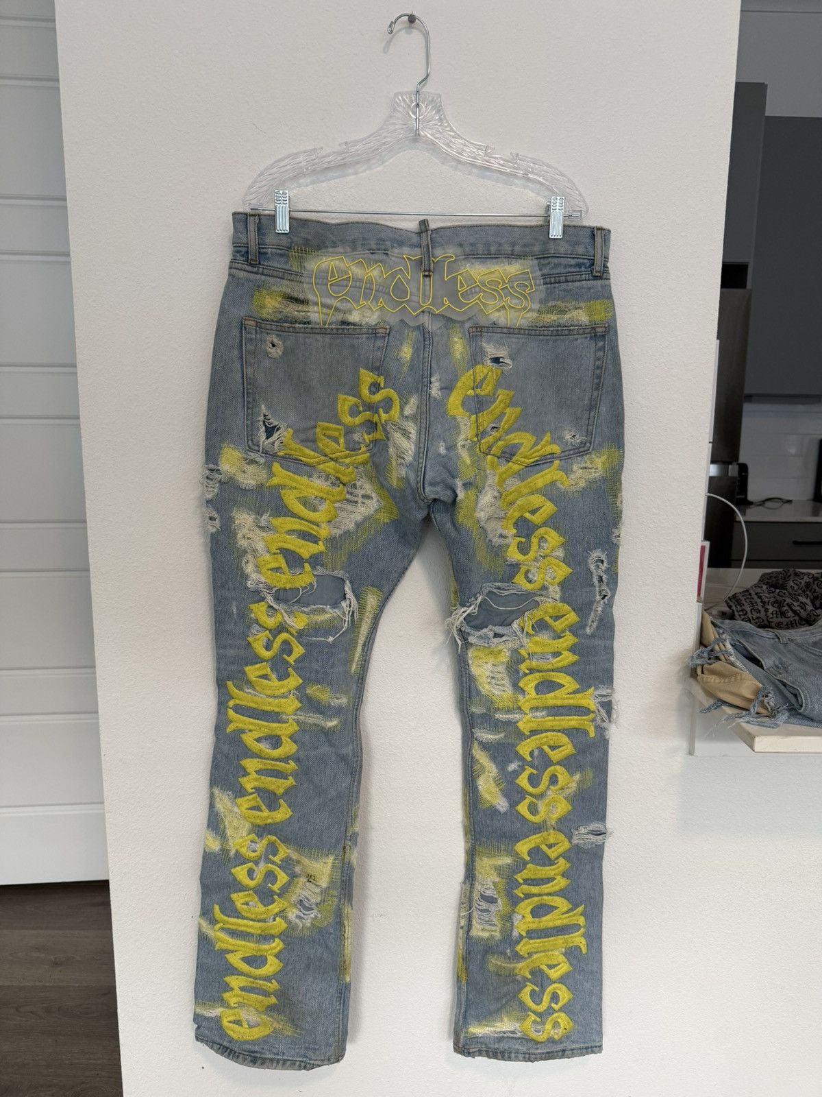 Endless Endless Denim Leather Pants | Grailed