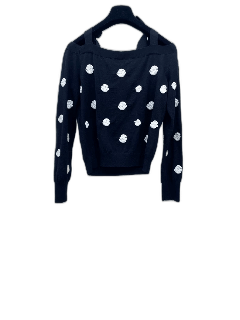 Chanel Chanel Shoulder Knit with Bow Design -2505 Size US M / EU 48-50 / 2 - 1 Thumbnail