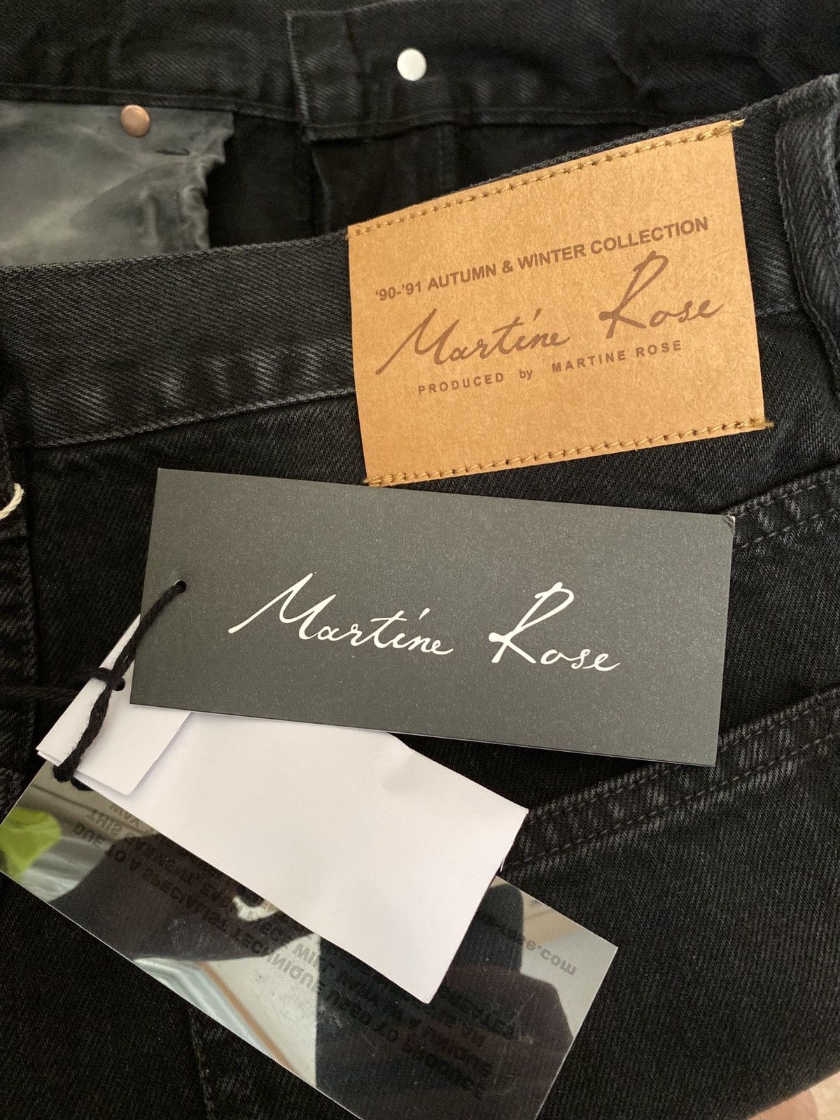 Martine Rose ‼️Made in England‼️Martine Rose two tone denim jeans Size US 34 / EU 50 - 8 Thumbnail