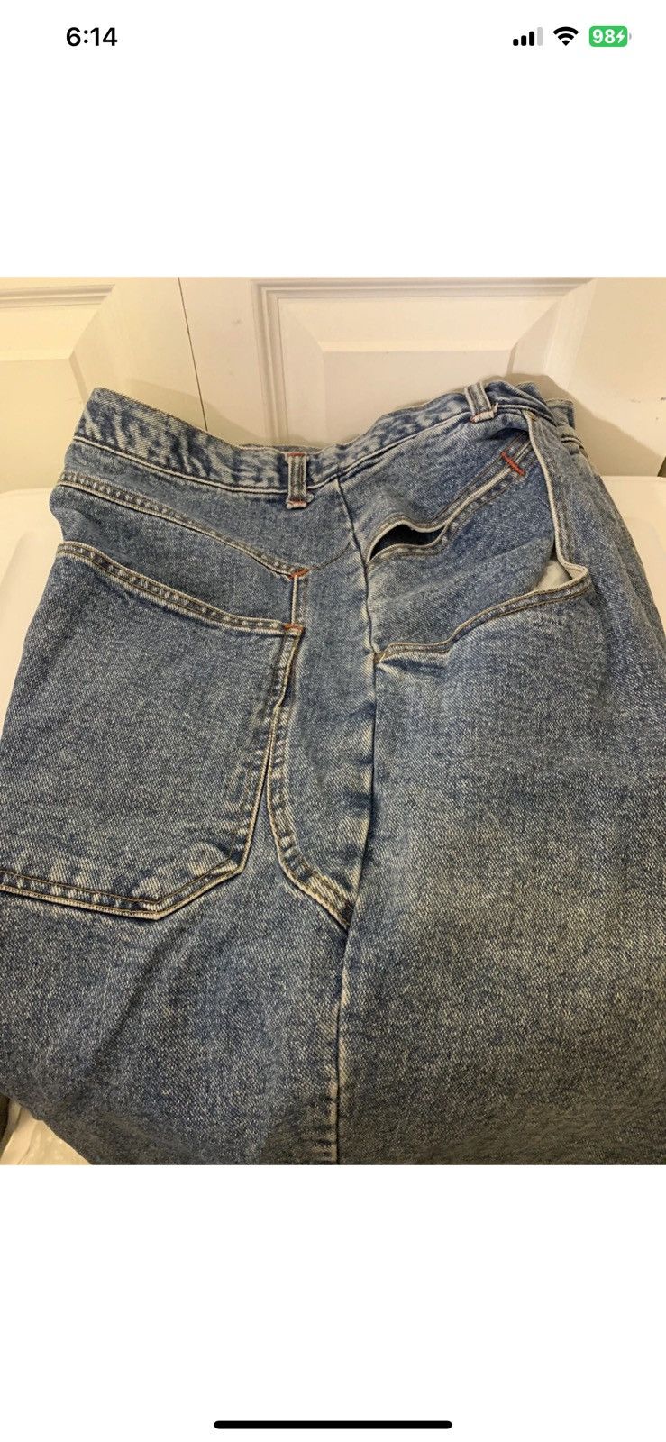 Other Vintage DLO-NYC mens sz 36 x 14 carpenter denim jean shorts Size US 36 / EU 52 - 9 Thumbnail