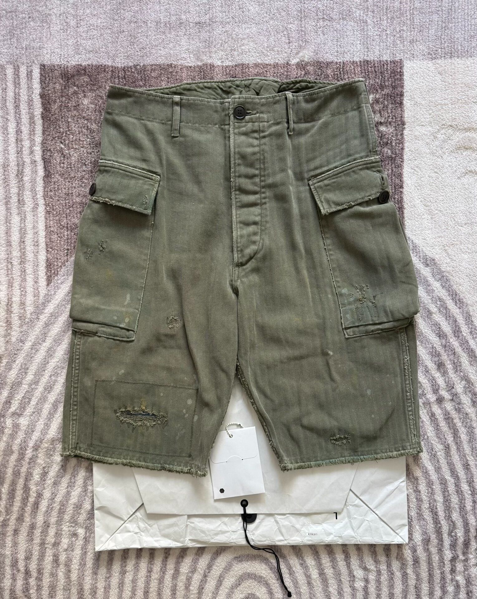 Visvim VISVIM 20SS VETERANS SHORTS CRASH Size US 35 - 1 Thumbnail