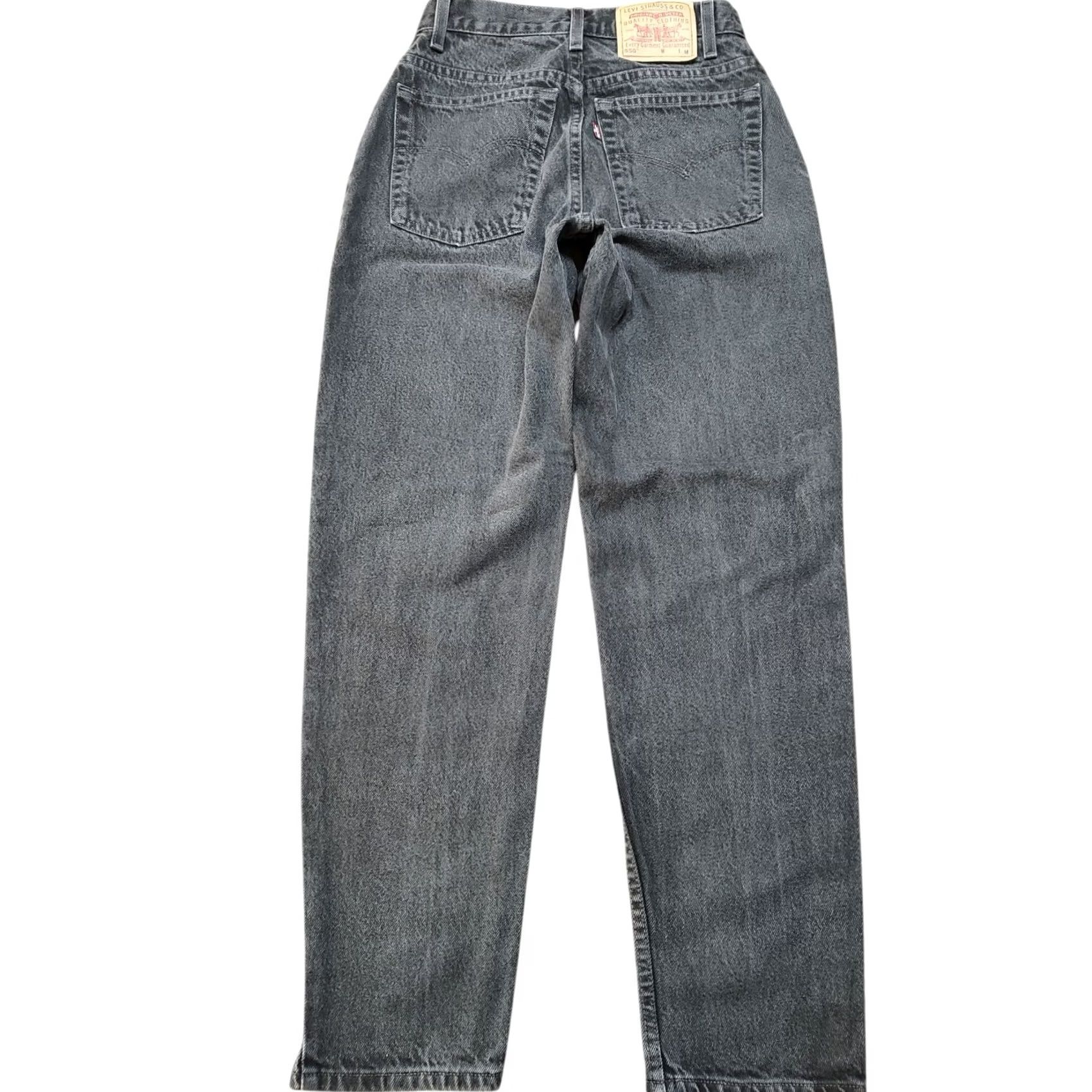 Levi's VINTAGE Levi's 550 Jeans Womens 9 26x30 Black Denim 90s Relaxed Tapered 5-Pocket Mens Girls Womens Size 30" / US 8 / IT 44 - 2 Thumbnail