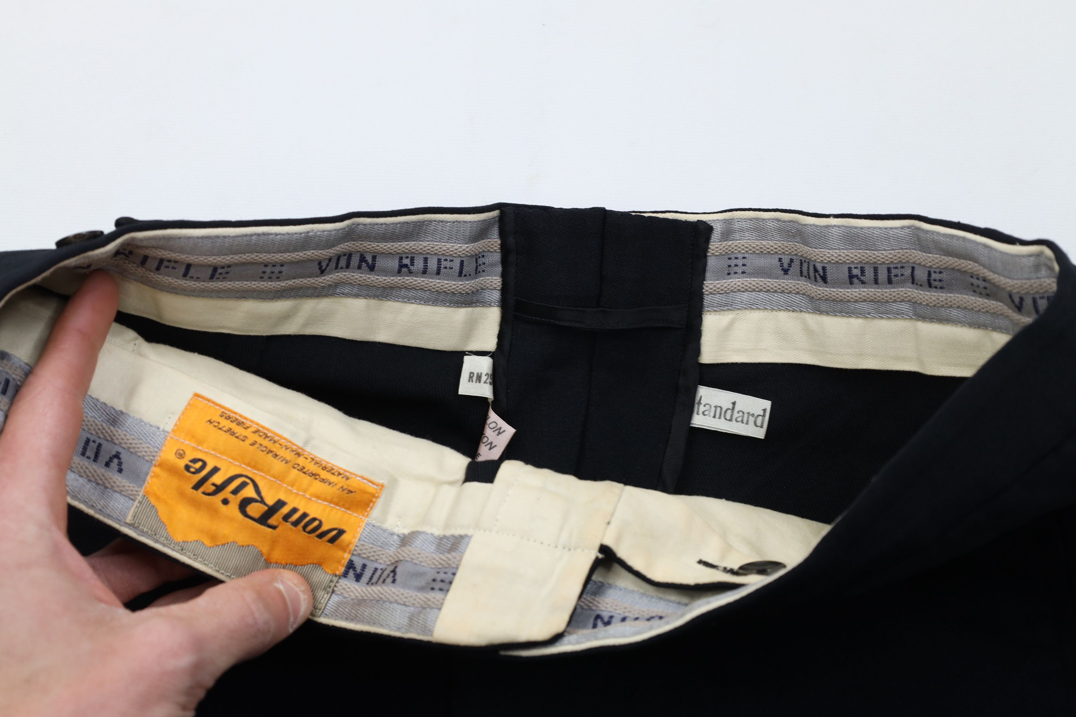 Vintage 50s Streetwear Gabardine Capris Pants Black Japan