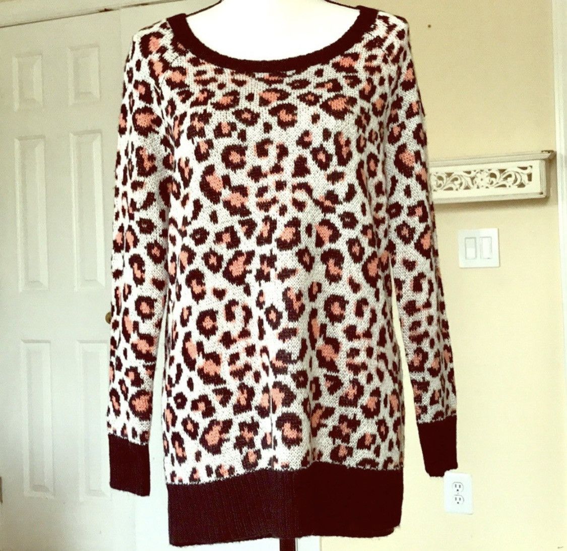 Kirra KIRRA PACSUN LEOPARD ANIMAL PRINT KNIT PULLOVER SWEATER Size S / US 4 / IT 40 - 10 Thumbnail