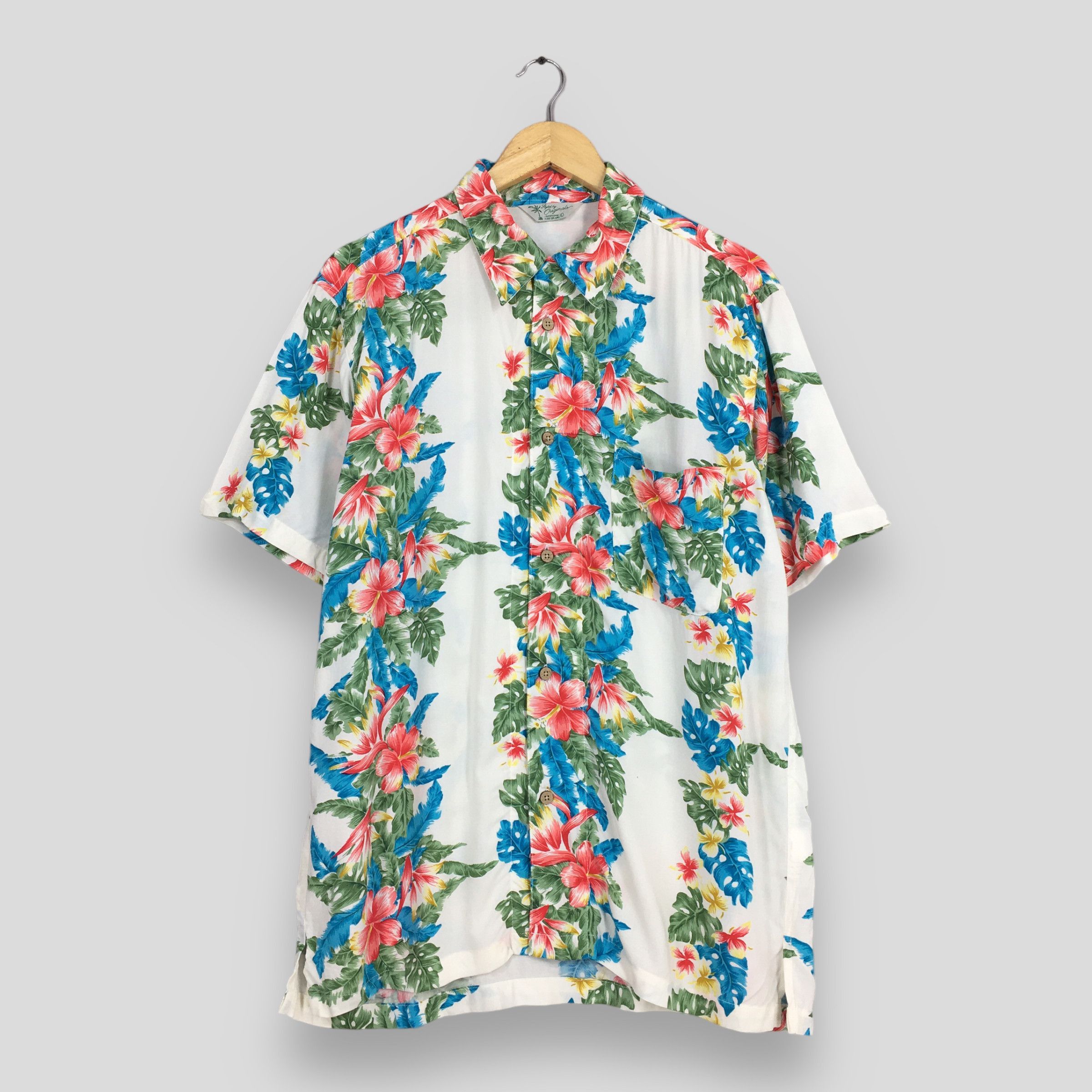 Vintage Vintage Hawaii Aloha Floral Hibiscus Shirt Large Size US L / EU 52-54 / 3 - 1 Thumbnail