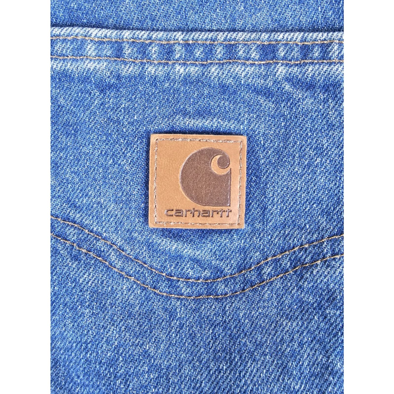 Carhartt Carhartt Jeans Blue Denim B17 DST Relaxed Fit Tapered Leg Workwear Mens 50x30 Size US 34 / EU 50 - 3 Thumbnail