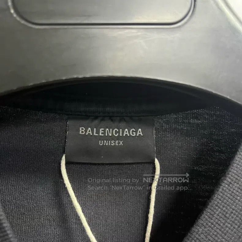 Balenciaga Balenciaga Black Logo Print Round Neck Short Sleeve T-Shir Size US XS / EU 42 / 0 - 3 Thumbnail