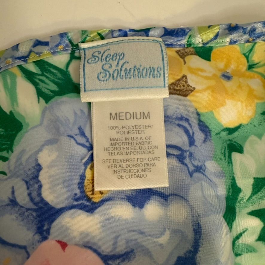 Other Vintage Sleep Solutions Floral Sleeveless Crop Top Medium Mu Size ONE SIZE - 3 Thumbnail