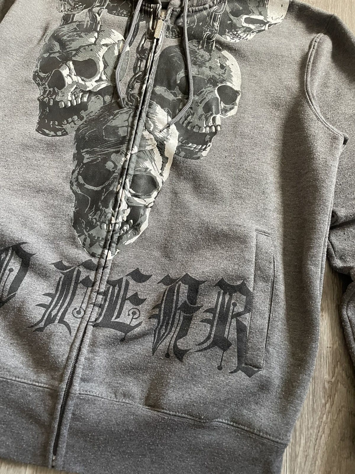 No Fear Vintage No Fear Skulls Graphic Print Zip Up Hoodie Y2K Rap Size US M / EU 48-50 / 2 - 8 Thumbnail