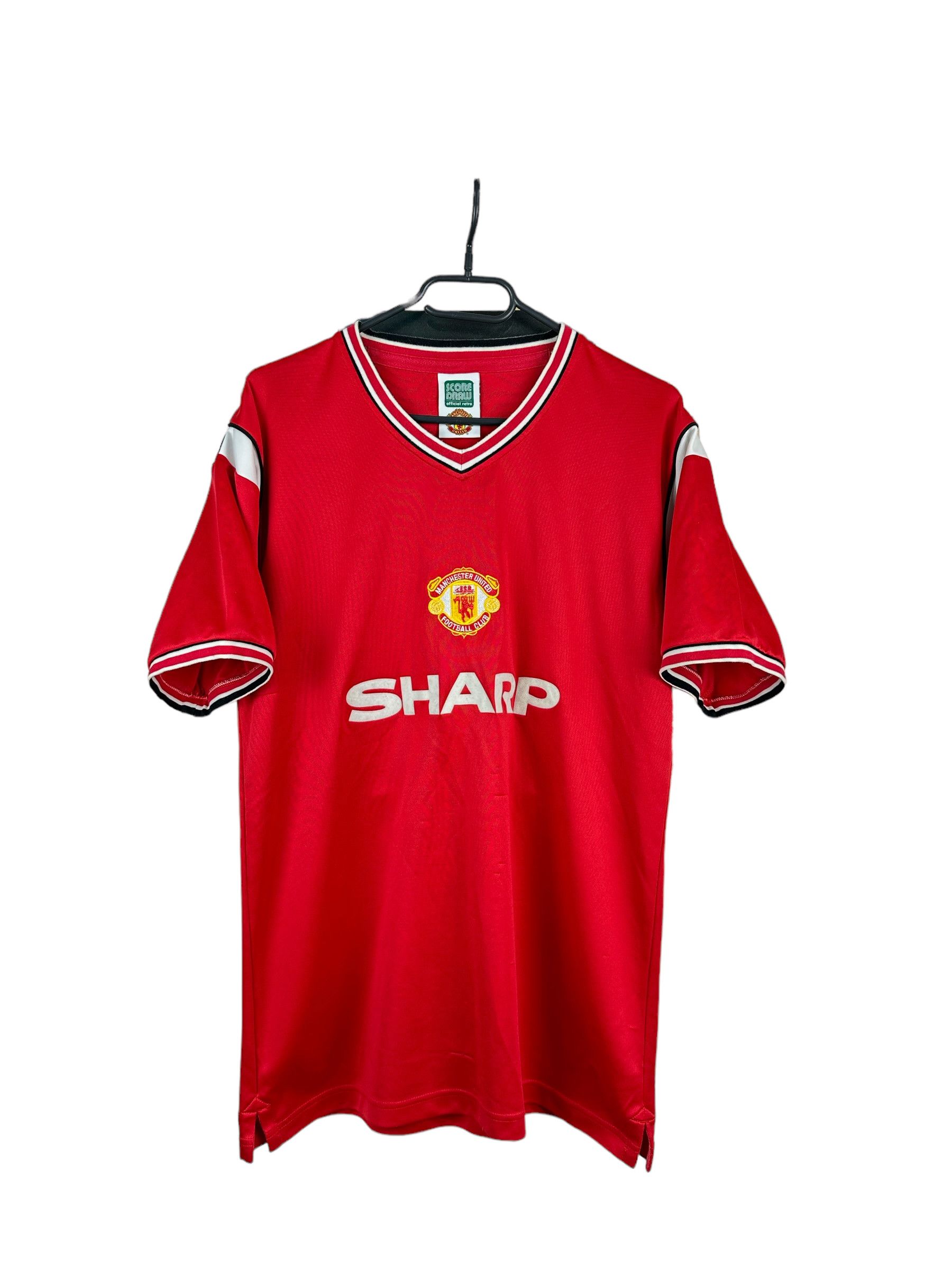 Manchester United Football Shirt 1980's Retro Jersey Rare