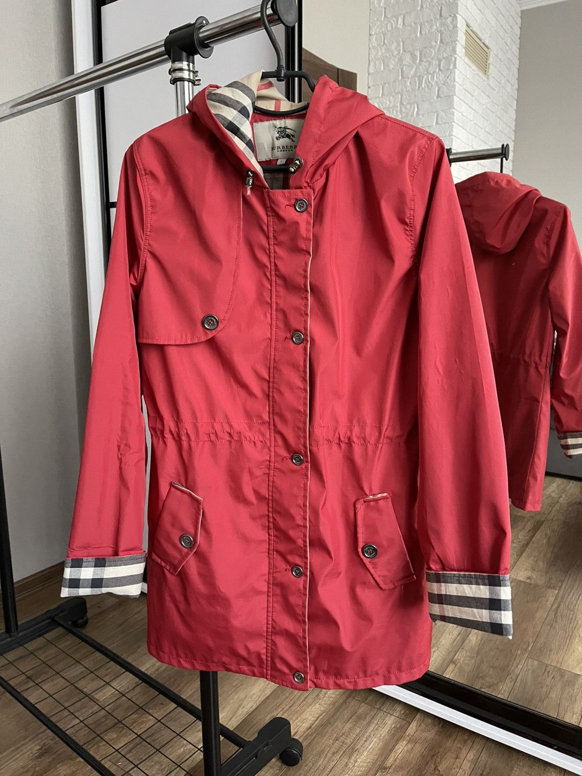 Burberry rain jacket womens on sale