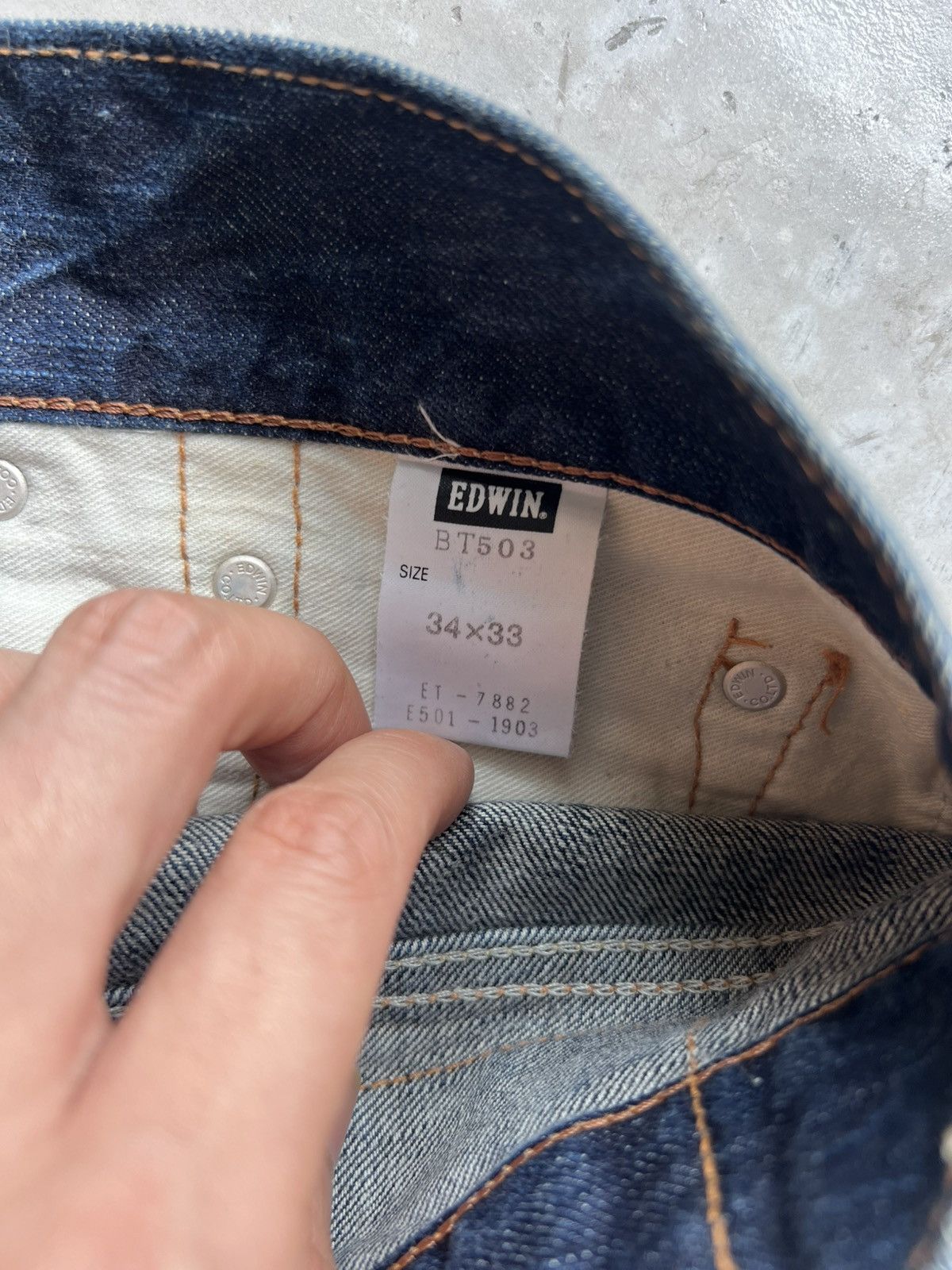 Edwin Edwin Blue Trip Tag size 34 Actual 36x32 Size US 34 / EU 50 - 7 Thumbnail