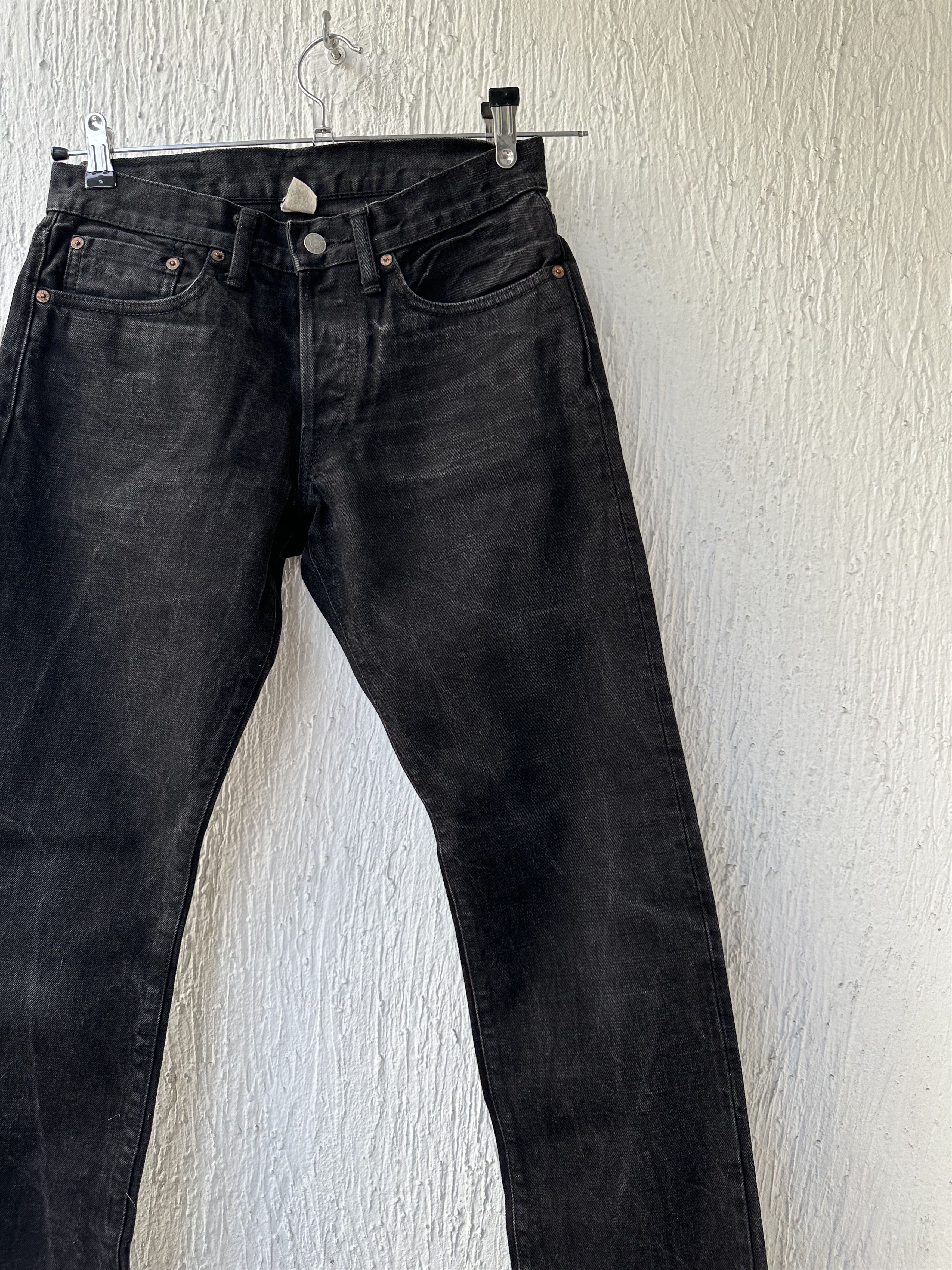 RRL Ralph Lauren black slim fit selvedge jeans Size US 30 / EU 46 - 2 Thumbnail