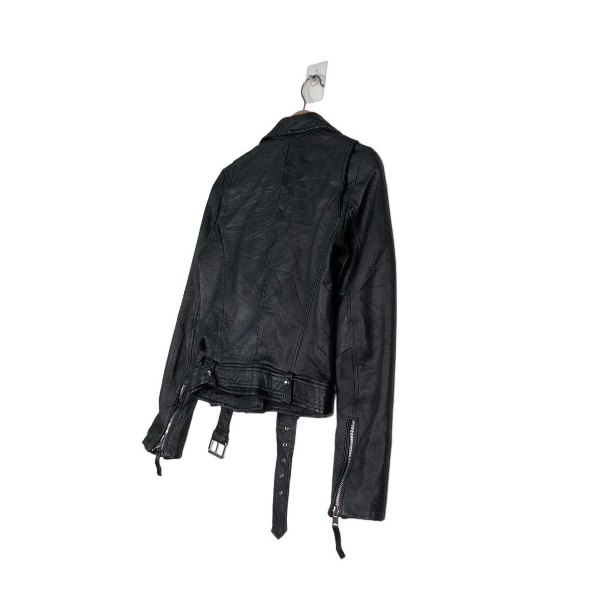 Japanese Brand 🔥Cropped Biker Leather Jacket Bondage Parachute Design Zara Size US S / EU 44-46 / 1 - 10 Thumbnail
