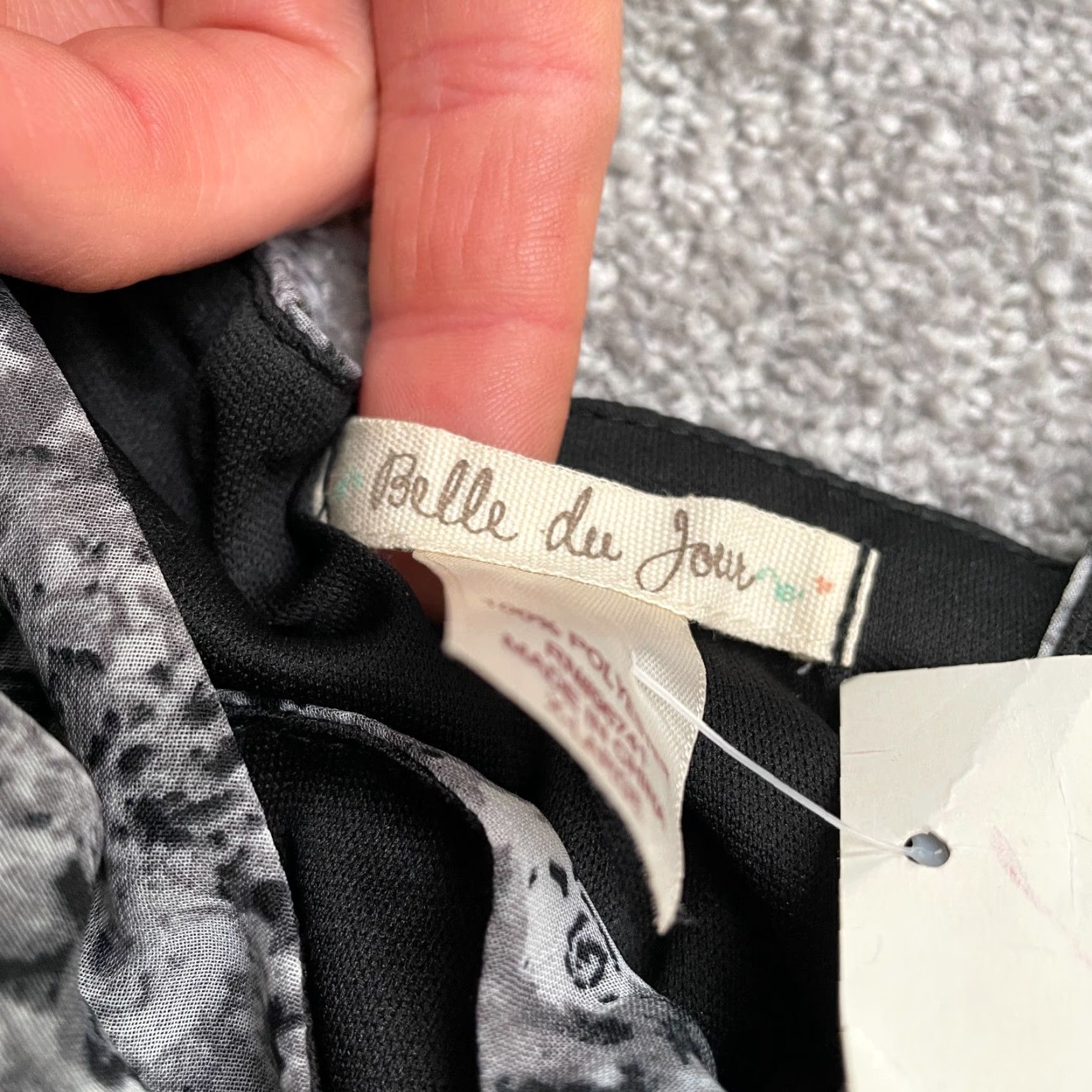 Vintage Belle Dee Jour Jumpsuit XL Black Gray Floral Sleeveless NWT New Womens Size 40" / US 18 - 4 Thumbnail