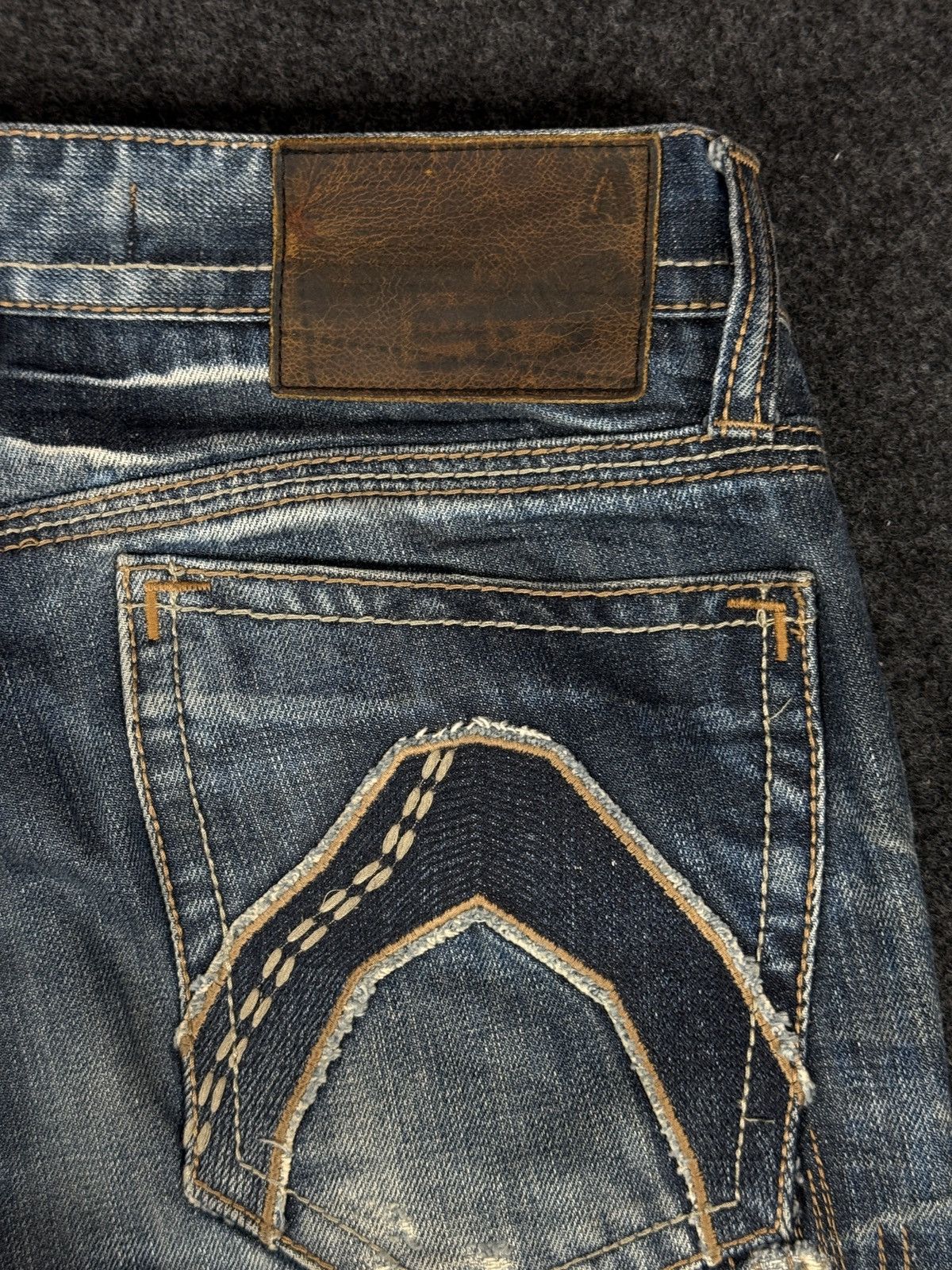 Other Rare Design Distressed Denim Buckaroo Jeans Size US 32 / EU 48 - 6 Thumbnail
