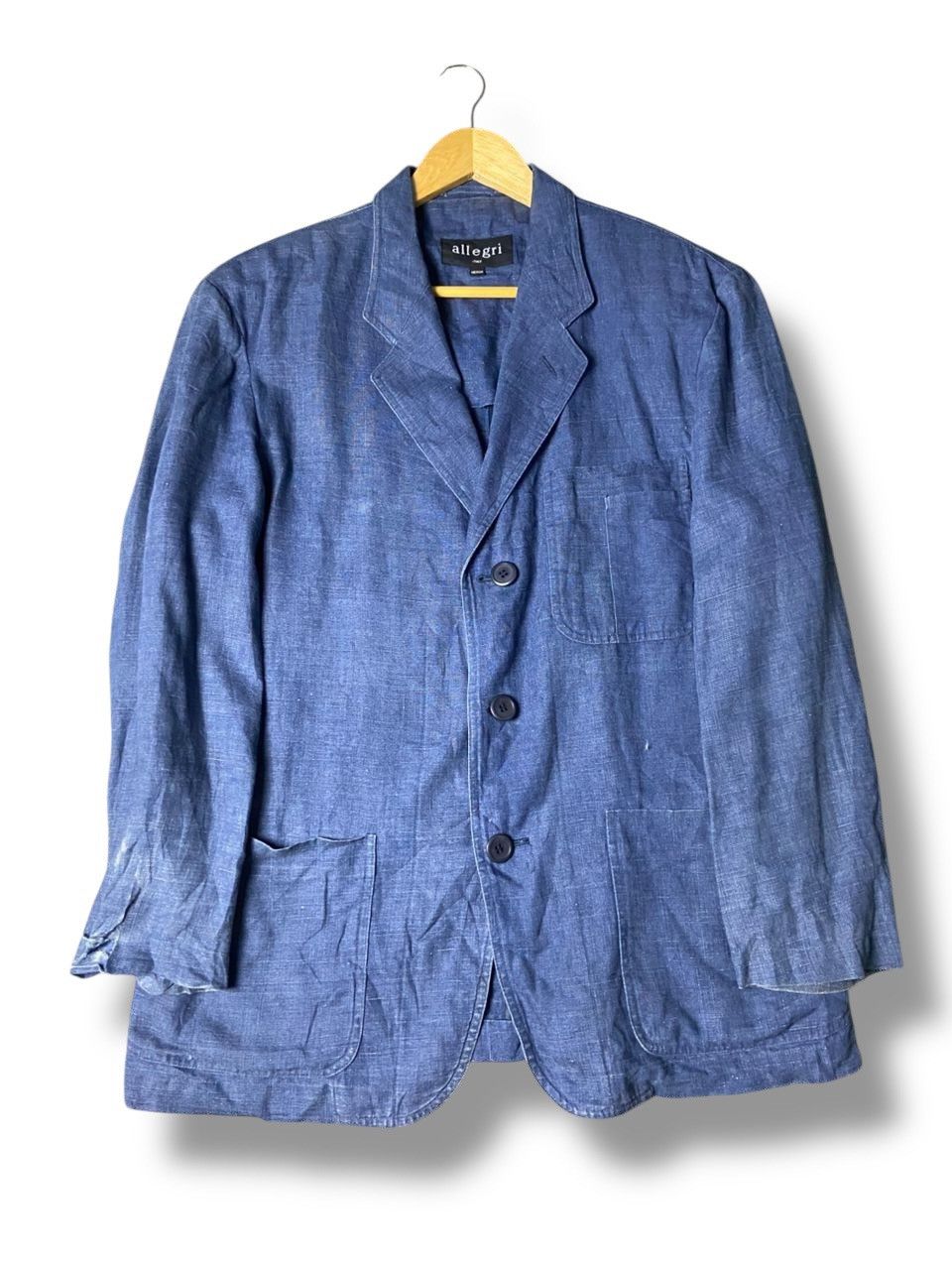 Allegri Allegri Brand Multipocket Denim Blazer (170) Size US M / EU 48-50 / 2 - 1 Thumbnail