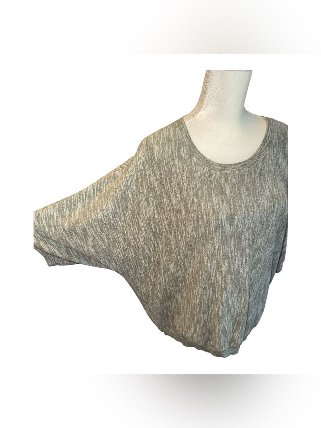 DKNY DKNY Jeans Super Soft Marled Knit Dolman Half Sleeve Sweater Size XL / US 12-14 / IT 48-50 - 3 Thumbnail
