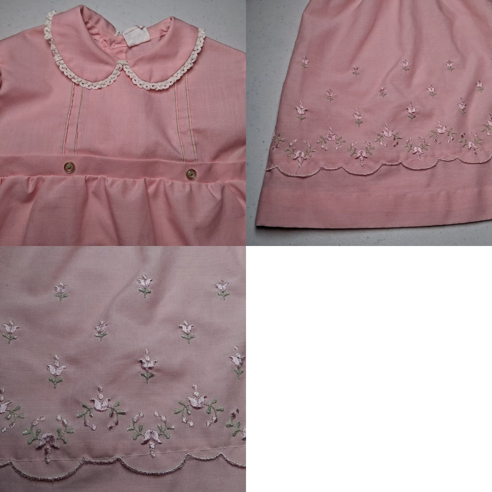 Sears VINTAGE Sears Perma Prest Dress Girls 3T Pink Poof Sleeve Collared READ Dress Girls 3T Pink Poof Sleeve Collared READ Size ONE SIZE - 9 Thumbnail
