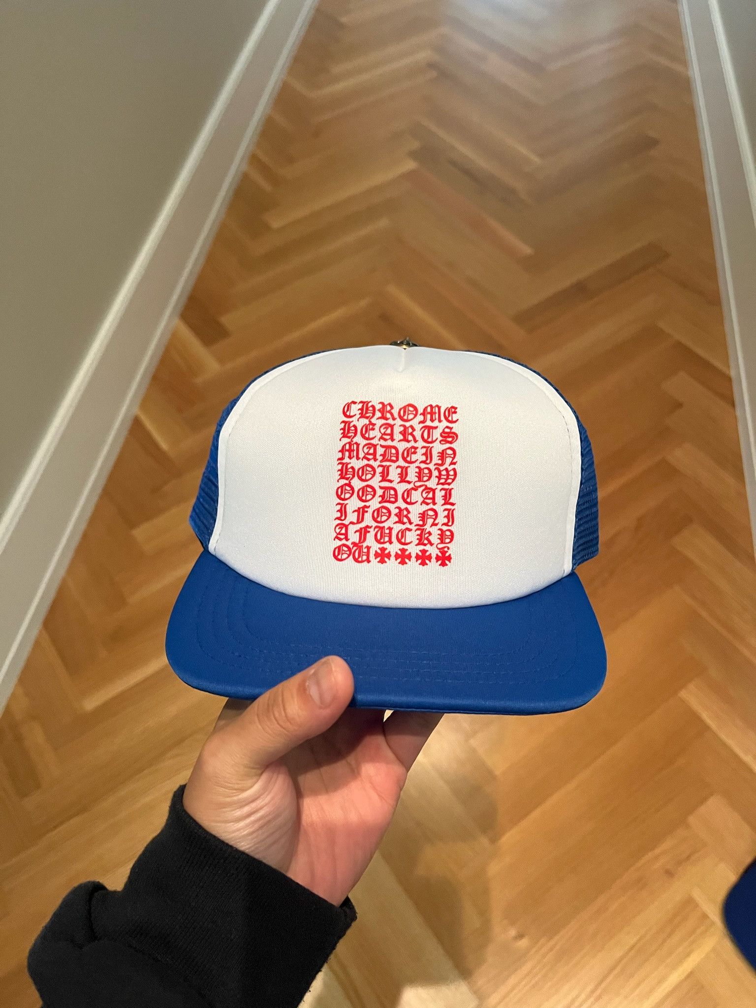 Chrome Hearts Chrome Hearts King Taco Blue White Red Trucker Size ONE SIZE - 1 Thumbnail
